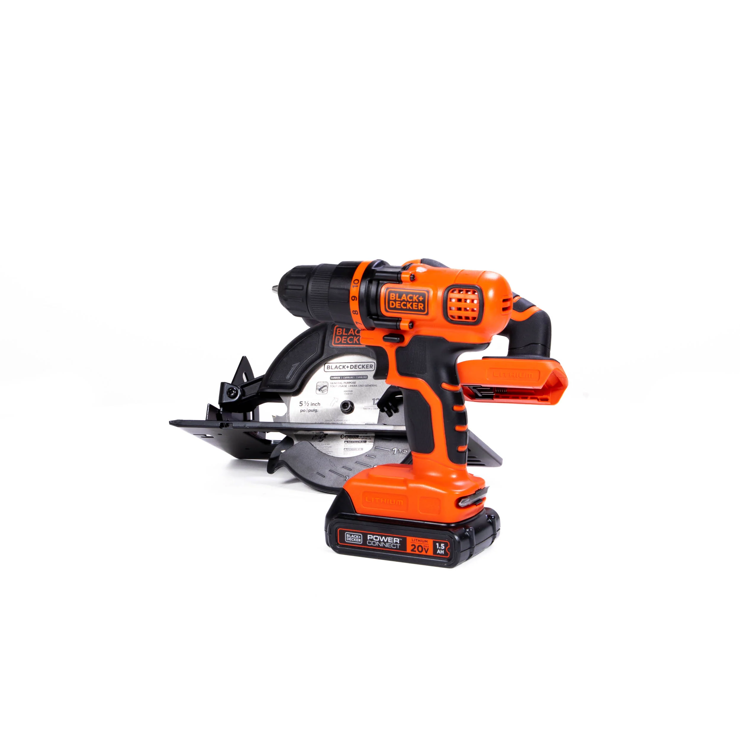 20V MAX* POWERCONNECT™ Cordless Drill/Driver and Circular Saw Combo Kit, Battery and Charger Included - Image 8