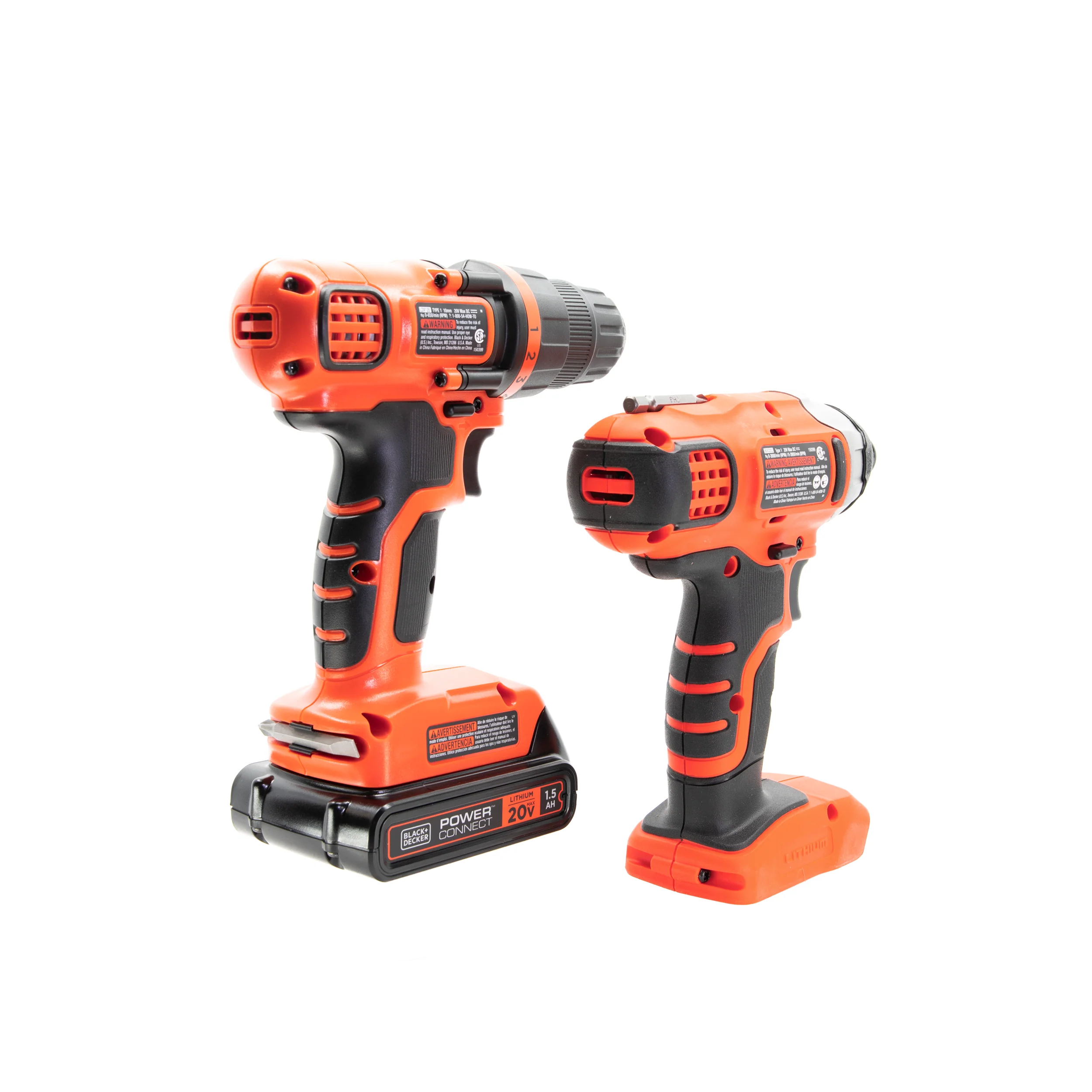 20V MAX* POWERCONNECT™ Cordless Drill and Impact Driver Combo Kit, Battery and Charger Included - Image 15