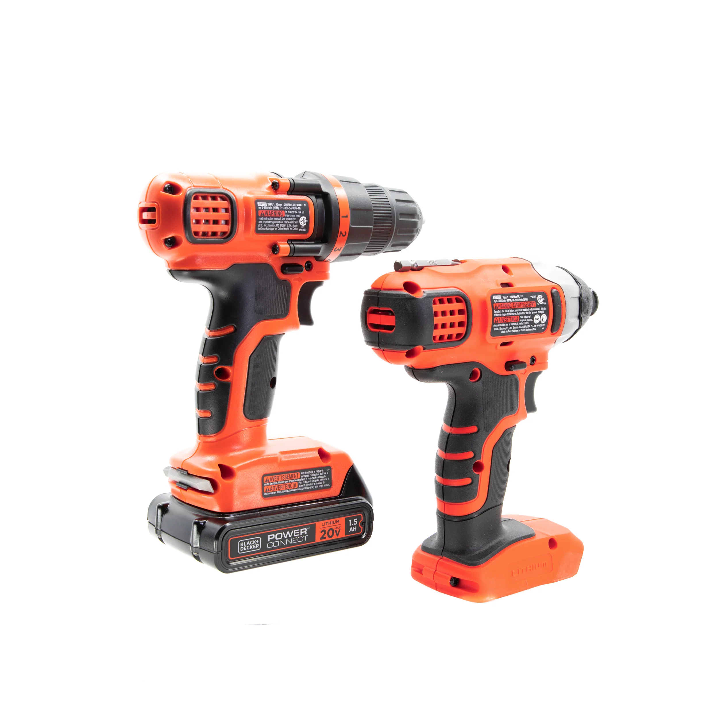 20V MAX* POWERCONNECT™ Cordless Drill and Impact Driver Combo Kit, Battery and Charger Included - Image 16