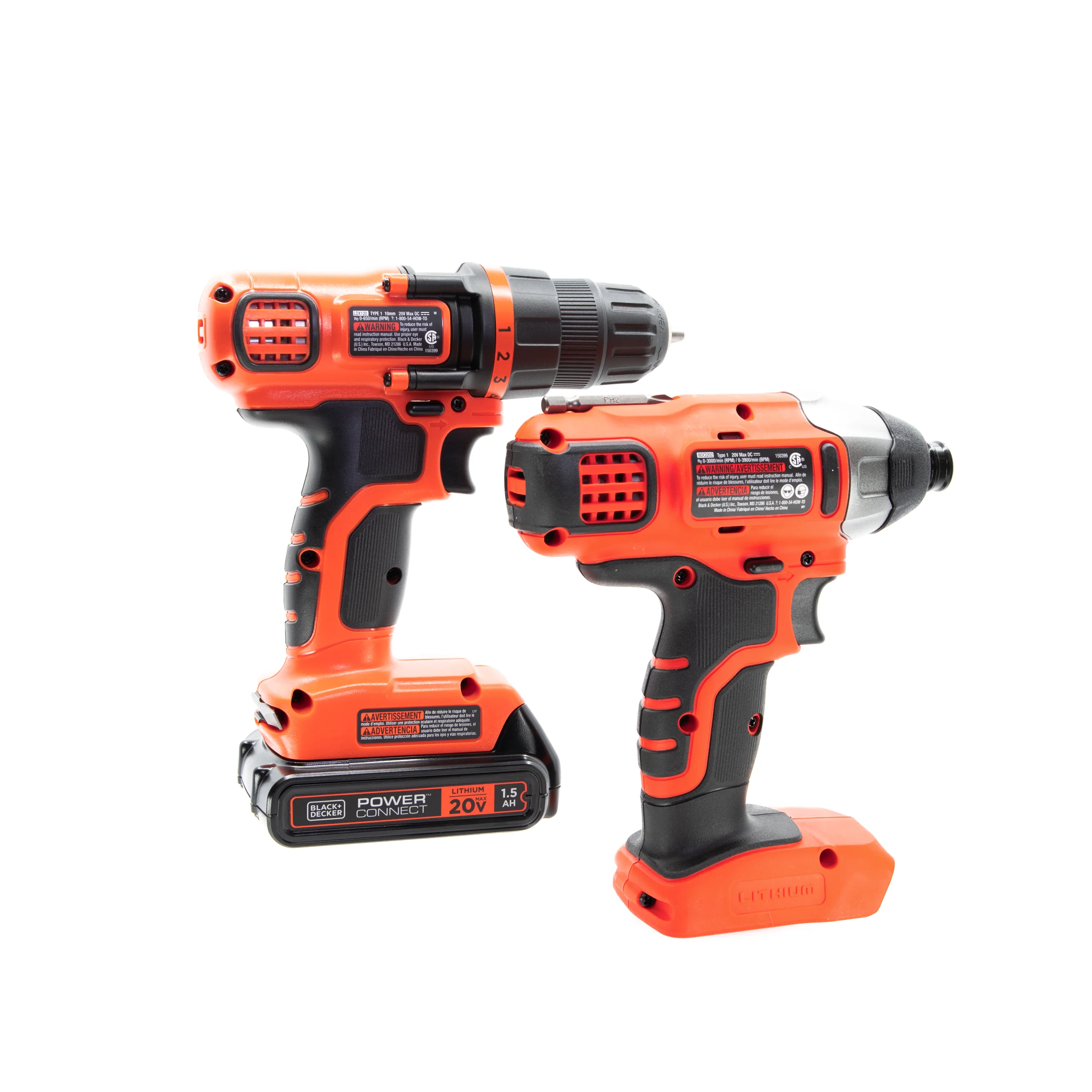 20V MAX* POWERCONNECT™ Cordless Drill and Impact Driver Combo Kit, Battery and Charger Included - Image 18