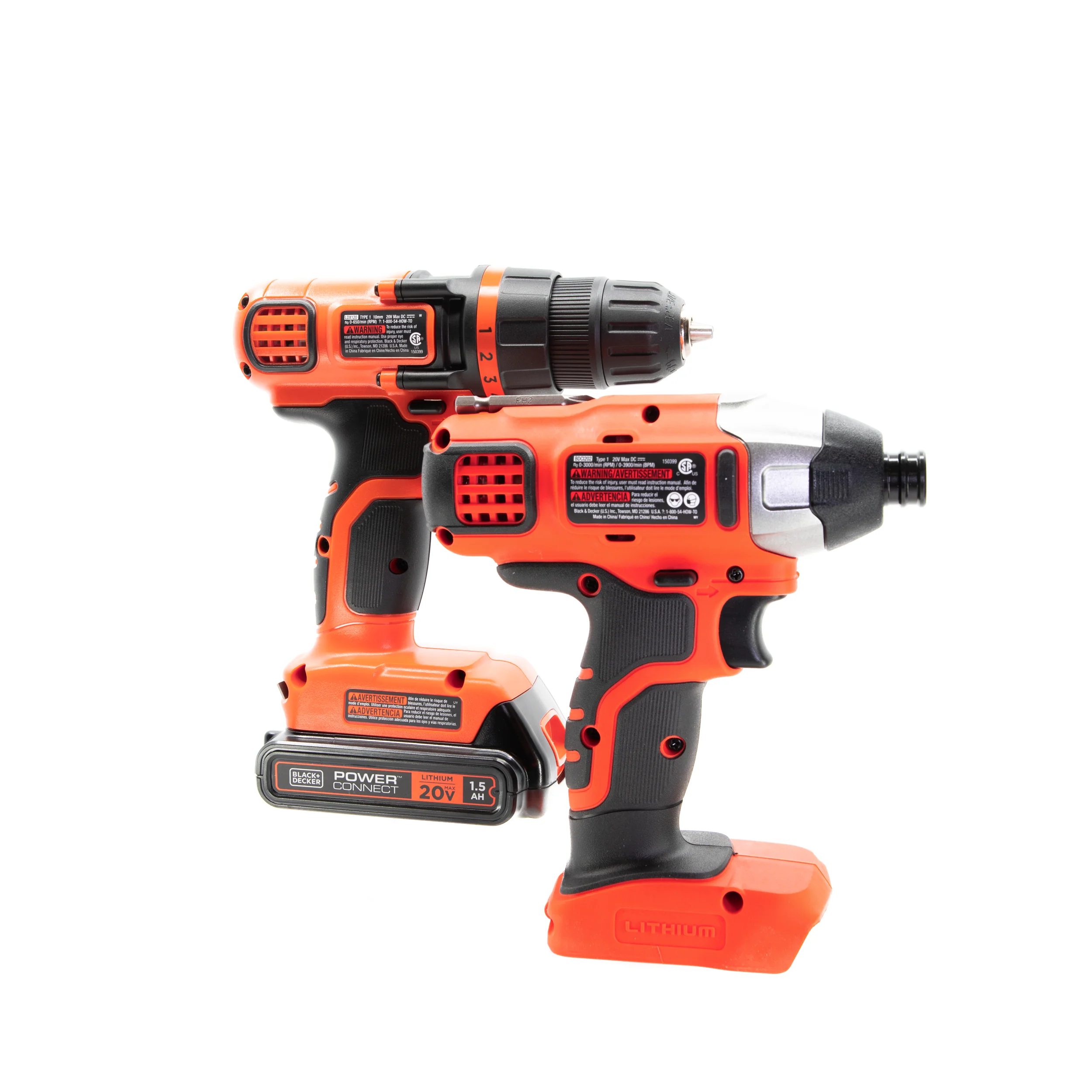 20V MAX* POWERCONNECT™ Cordless Drill and Impact Driver Combo Kit, Battery and Charger Included - Image 21