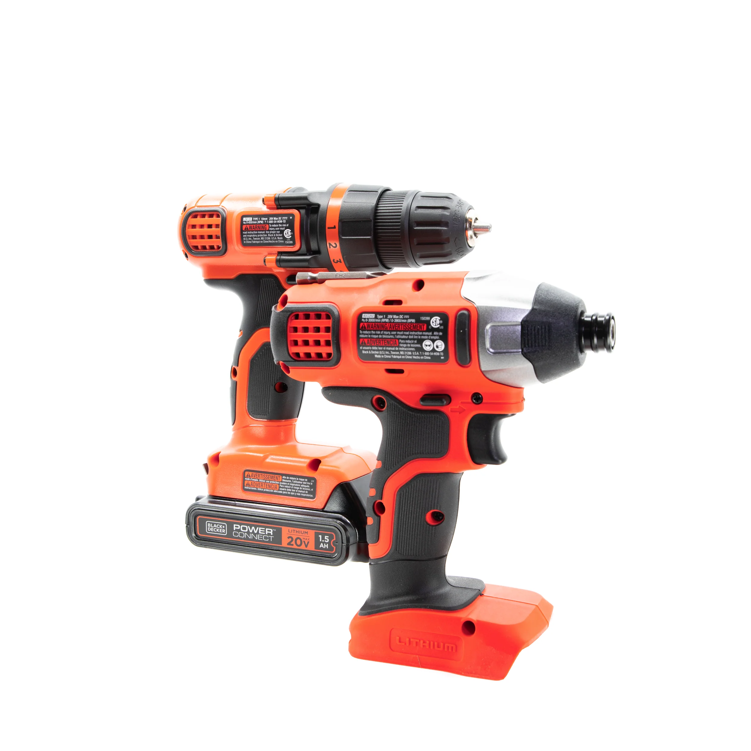 20V MAX* POWERCONNECT™ Cordless Drill and Impact Driver Combo Kit, Battery and Charger Included - Image 22