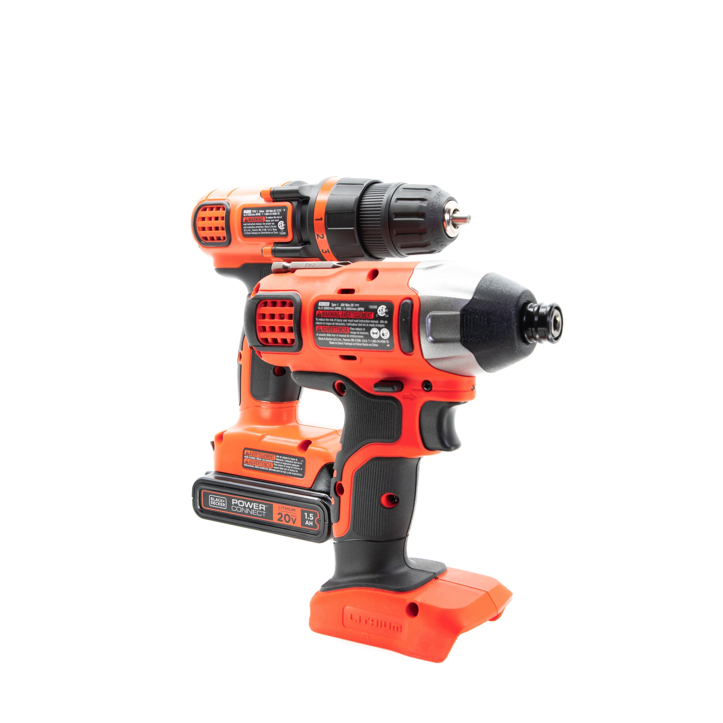 20V MAX* POWERCONNECT™ Cordless Drill and Impact Driver Combo Kit, Battery and Charger Included - Image 23