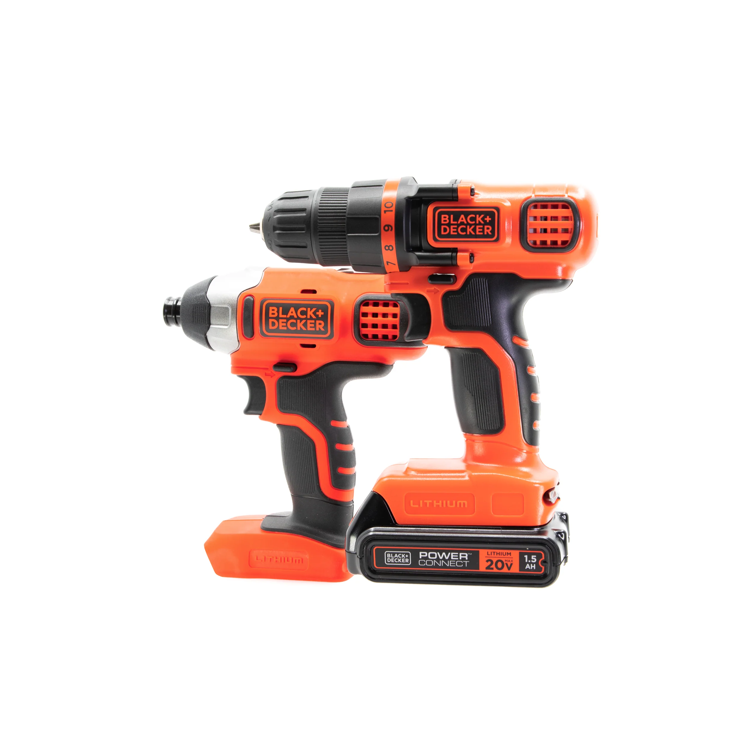 20V MAX* POWERCONNECT™ Cordless Drill and Impact Driver Combo Kit, Battery and Charger Included - Image 3