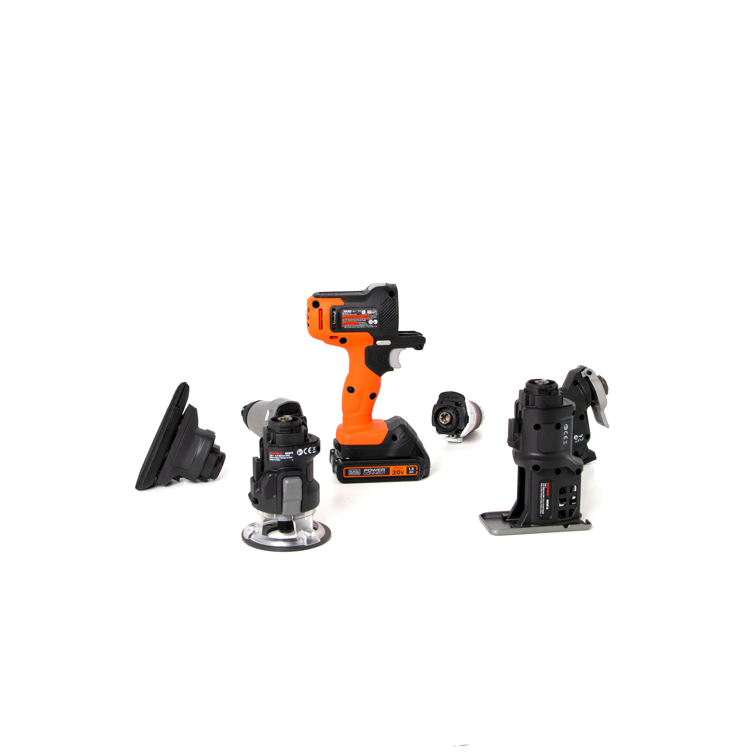 20V MAX* POWERCONNECT™ MATRIX™ Cordless Drill and 6-Piece Power Tool Combo Kit, Battery and Charger Included - Image 20
