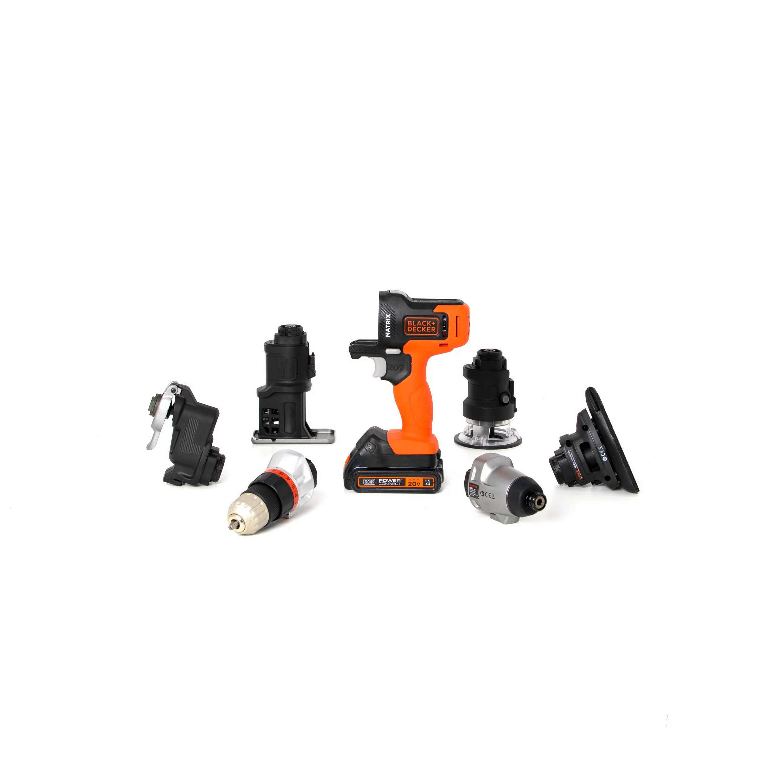 20V MAX* POWERCONNECT™ MATRIX™ Cordless Drill and 6-Piece Power Tool Combo Kit, Battery and Charger Included - Image 3