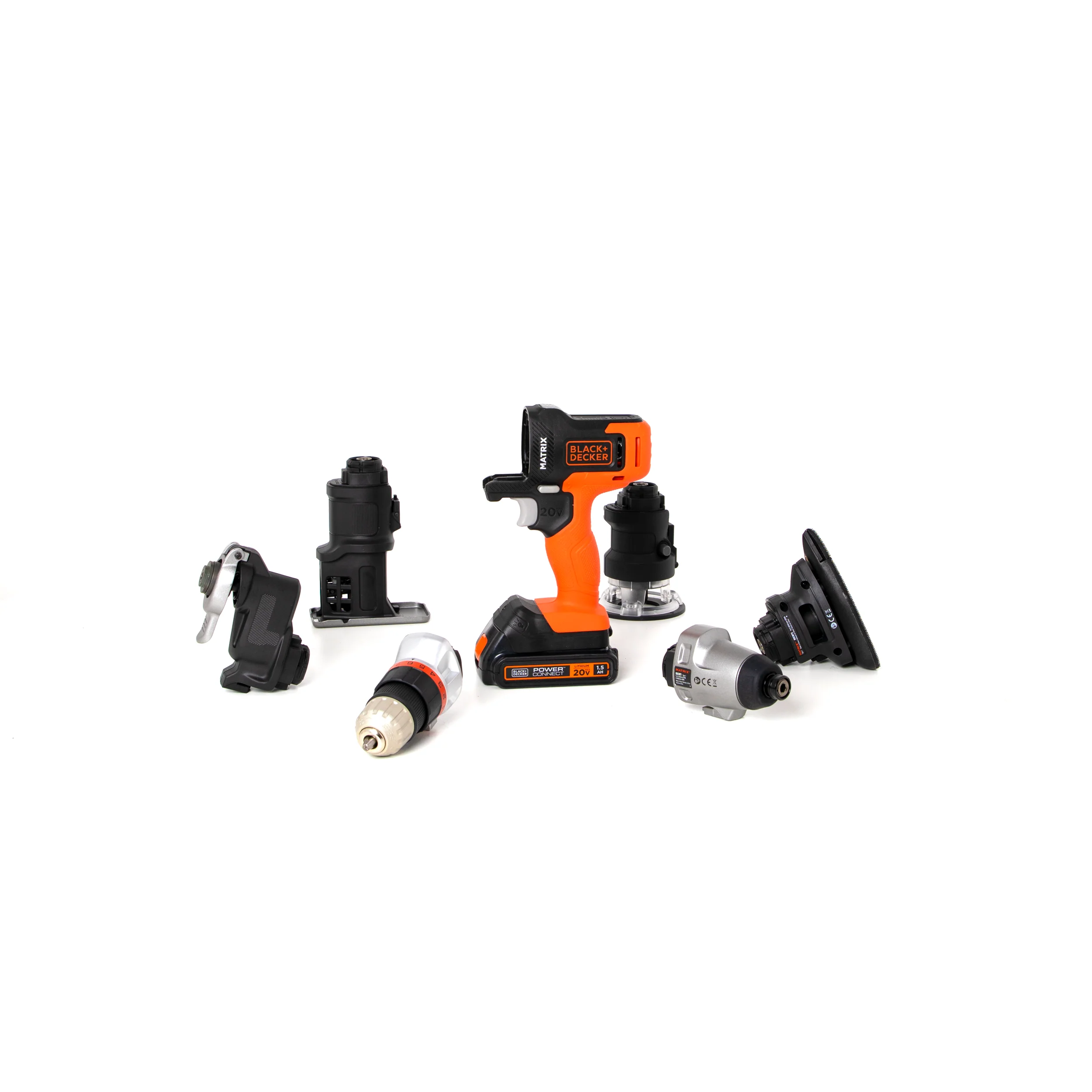 20V MAX* POWERCONNECT™ MATRIX™ Cordless Drill and 6-Piece Power Tool Combo Kit, Battery and Charger Included - Image 38