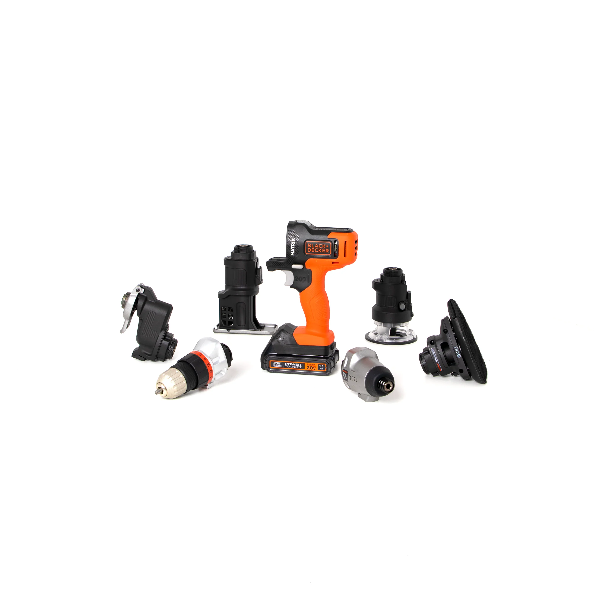 20V MAX* POWERCONNECT™ MATRIX™ Cordless Drill and 6-Piece Power Tool Combo Kit, Battery and Charger Included - Image 4