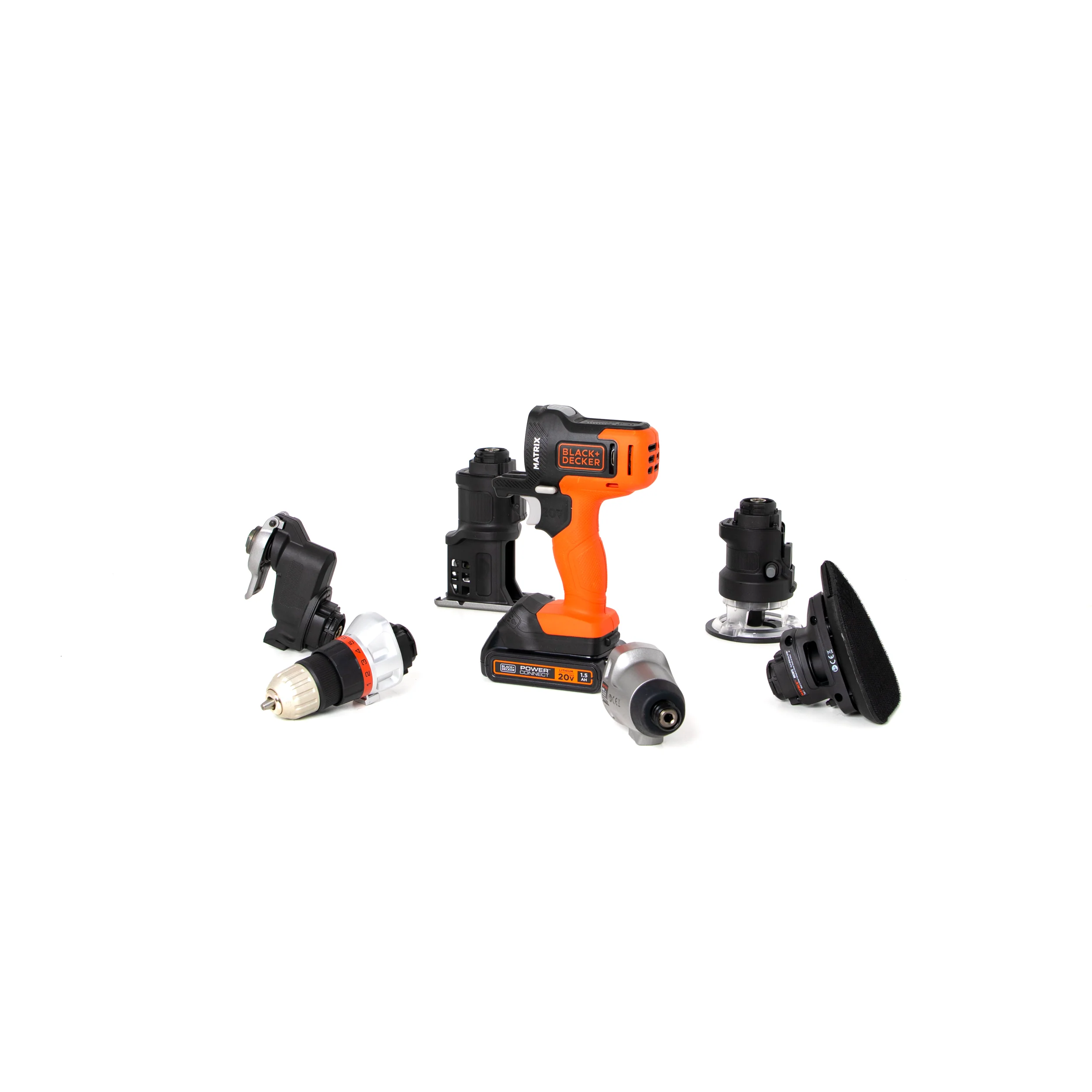 20V MAX* POWERCONNECT™ MATRIX™ Cordless Drill and 6-Piece Power Tool Combo Kit, Battery and Charger Included - Image 5