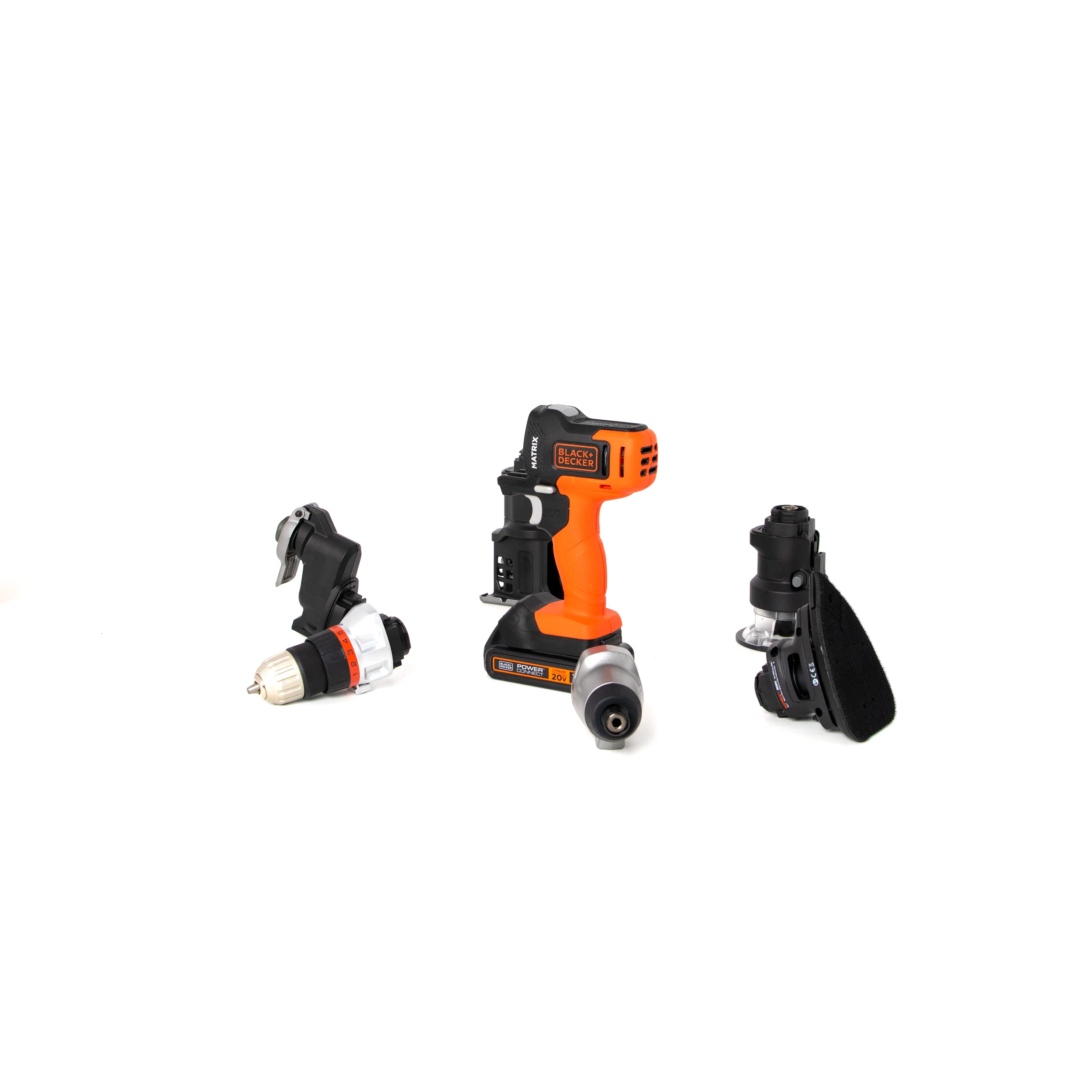 20V MAX* POWERCONNECT™ MATRIX™ Cordless Drill and 6-Piece Power Tool Combo Kit, Battery and Charger Included - Image 6