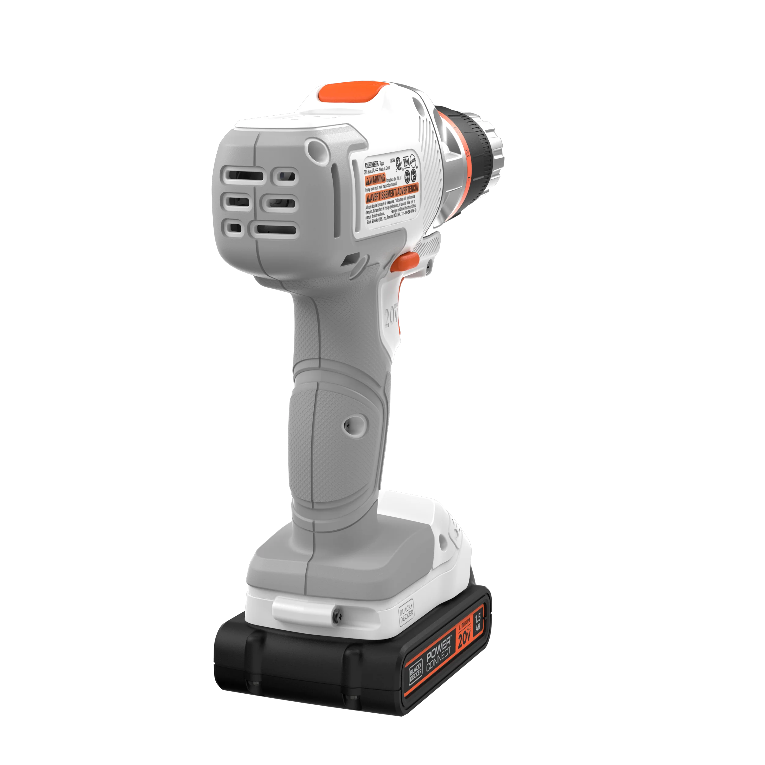 20V MAX *POWERCONNECT™ MATRIX™ Cordless Drill/Driver Kit, Battery and Charger Included (White) - Image 21