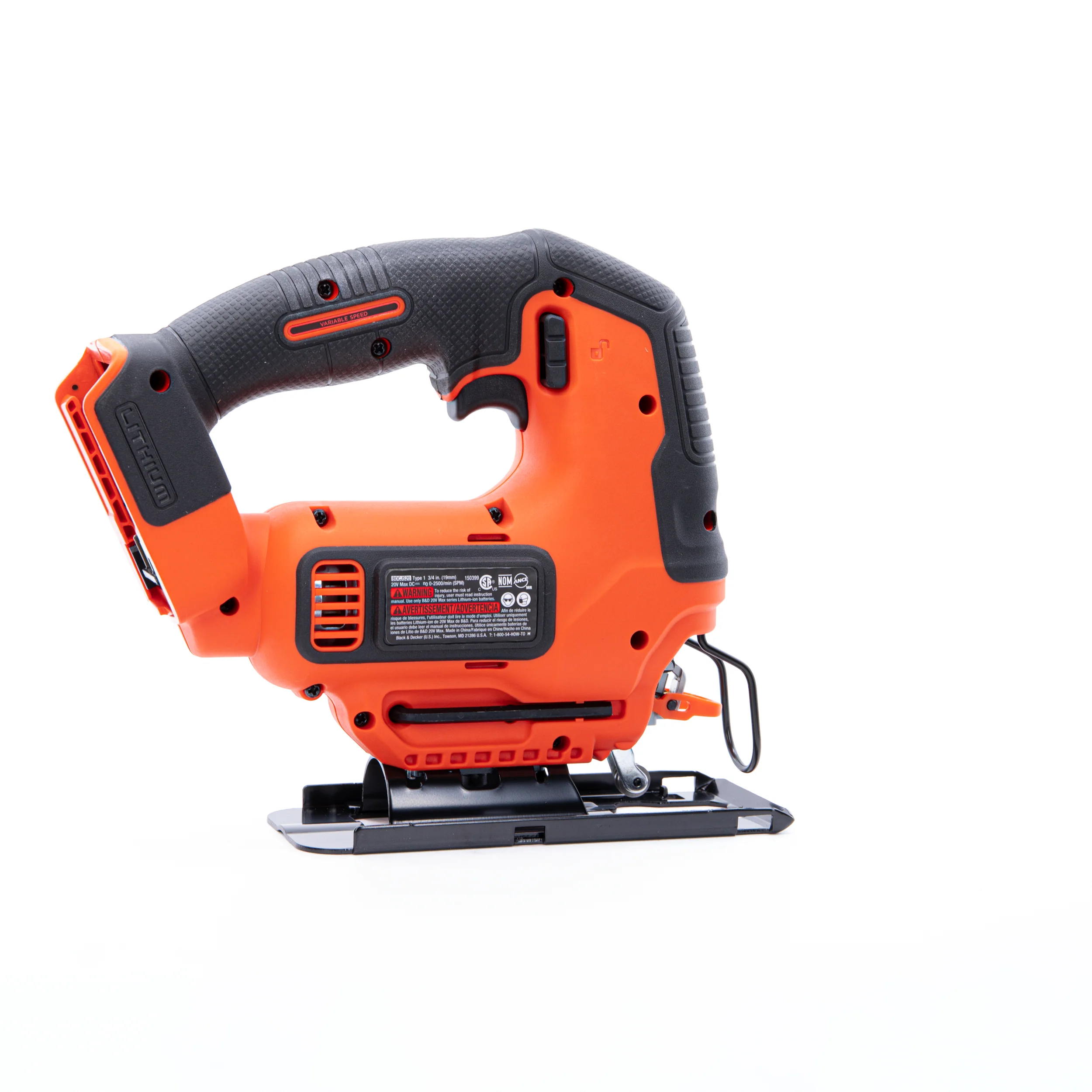 20V MAX* POWERCONNECT™ Cordless Variable Speed Jigsaw, Battery and Charger Not Included - Image 19