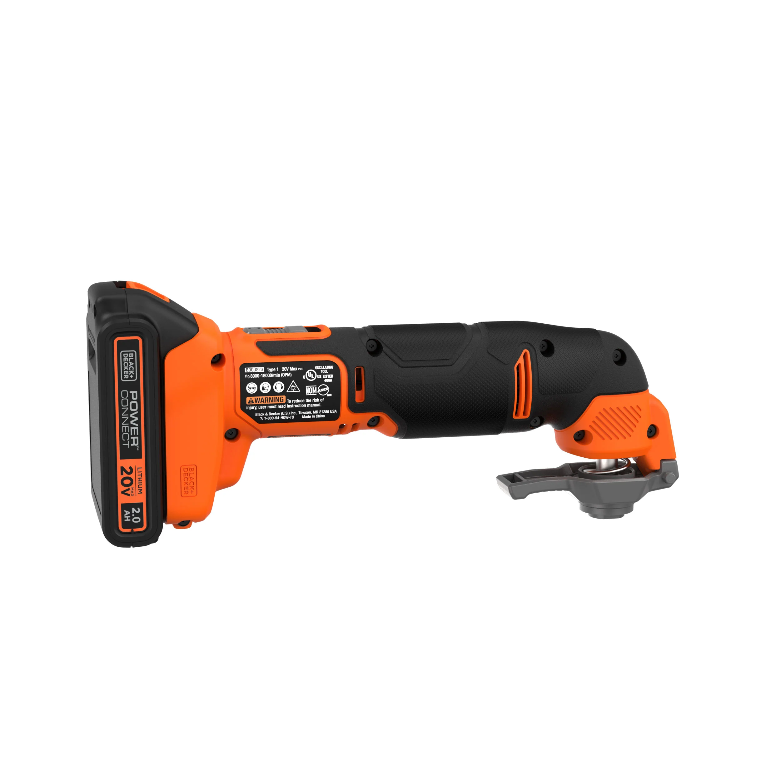 20V MAX* POWERCONNECT™ Cordless Oscillating Multi-Tool, Battery and Charger Included - Image 62