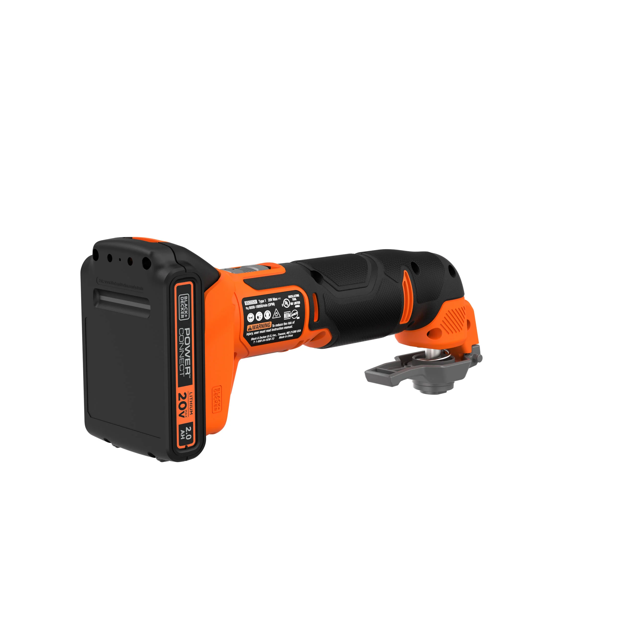 20V MAX* POWERCONNECT™ Cordless Oscillating Multi-Tool, Battery and Charger Included - Image 64