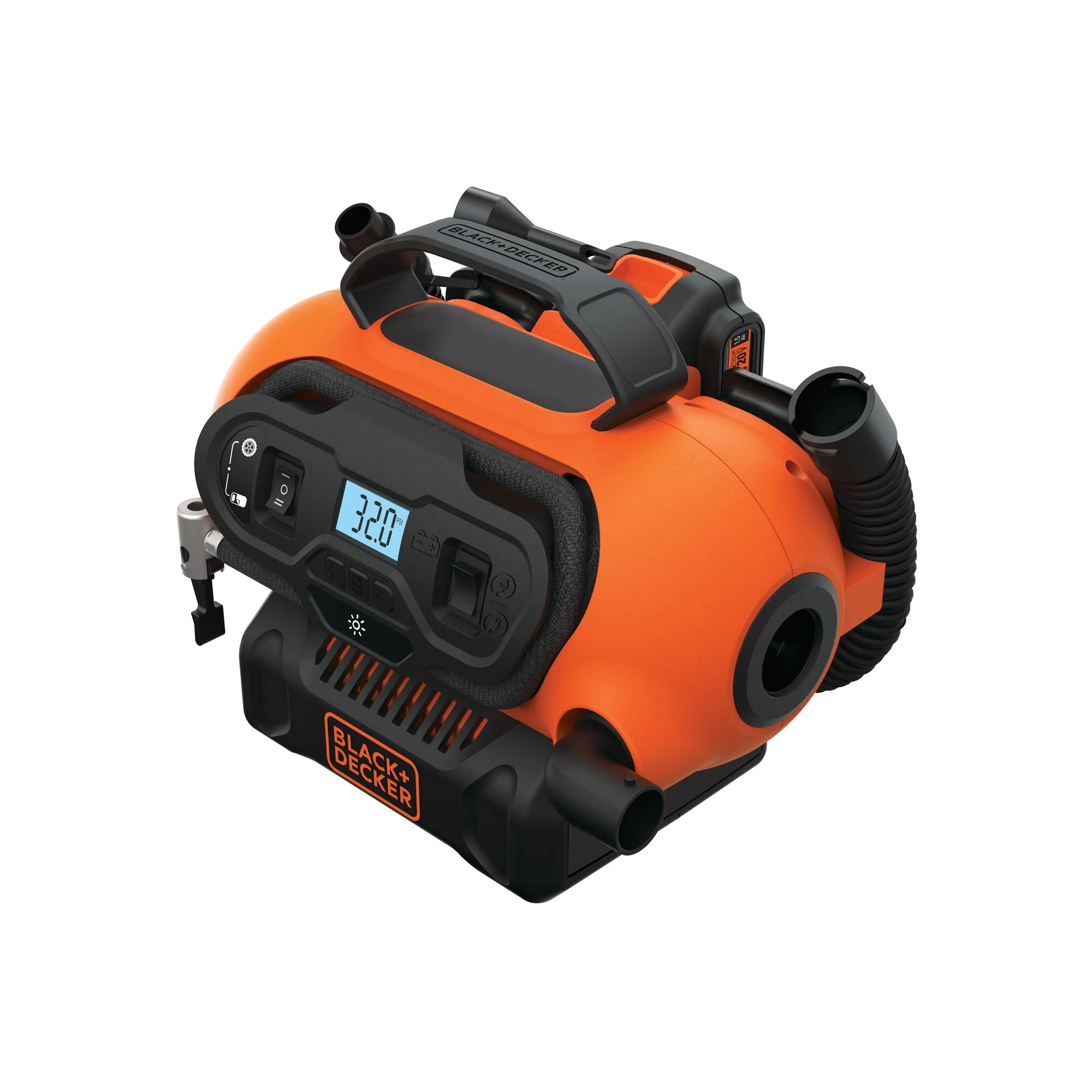 20V MAX* Cordless Tire Inflator, Cordless & Corded Power, Tool Only - Image 4