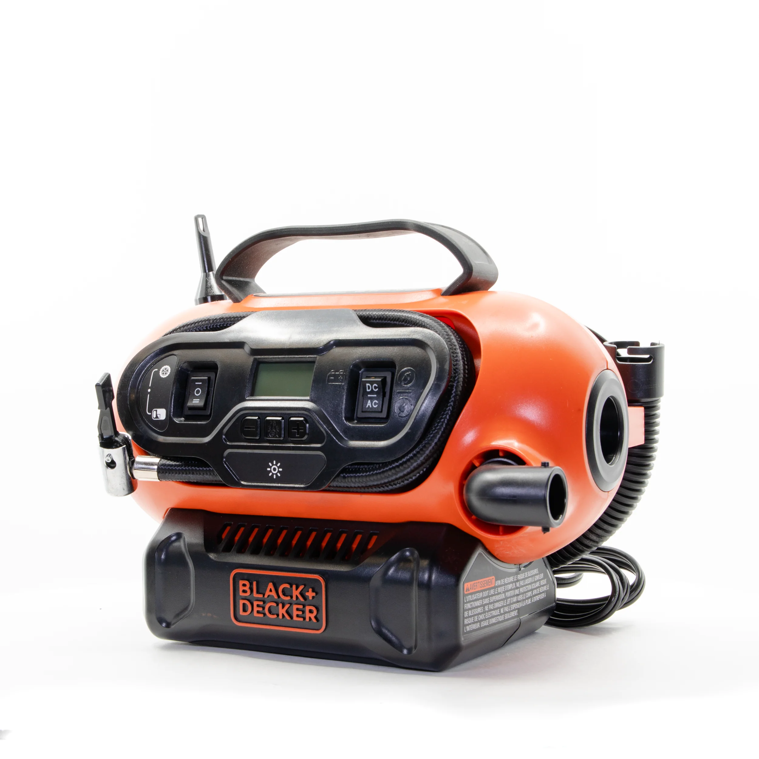 20V MAX* Cordless Tire Inflator, Cordless & Corded Power, Tool Only - Image 8