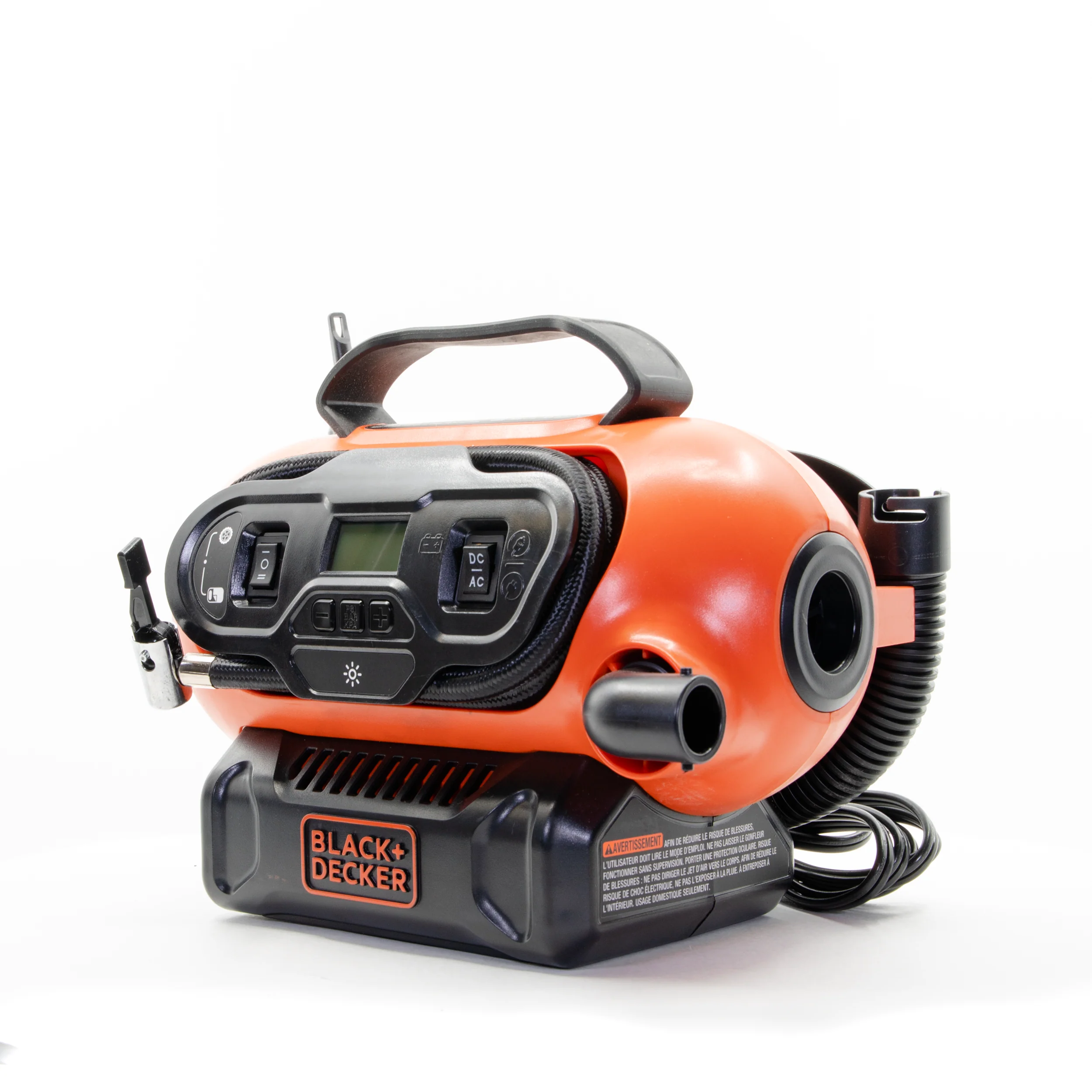 20V MAX* Cordless Tire Inflator, Cordless & Corded Power, Tool Only - Image 9