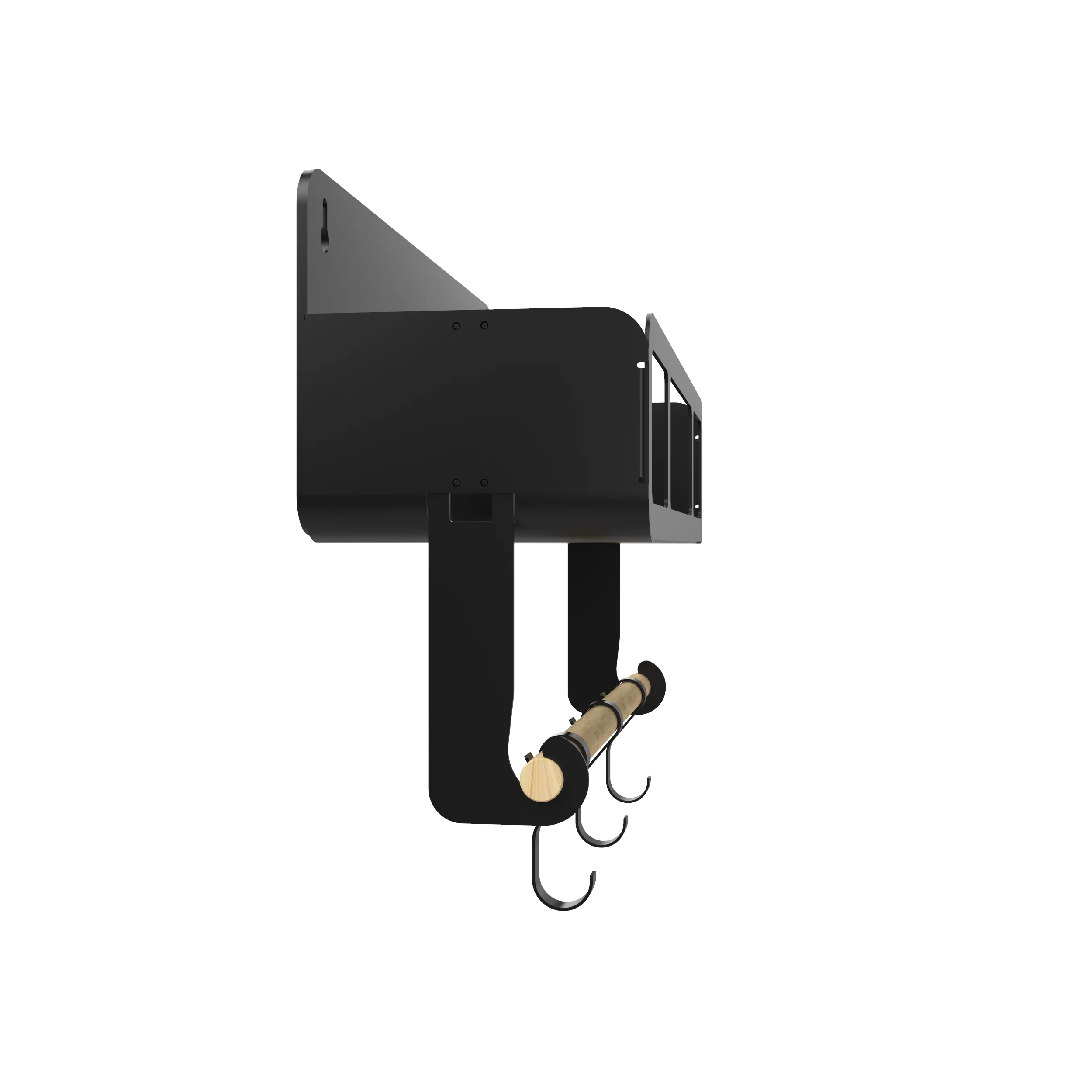 Black Hanging / Magnetic Rack System-Shelf W/Brackets - Image 20
