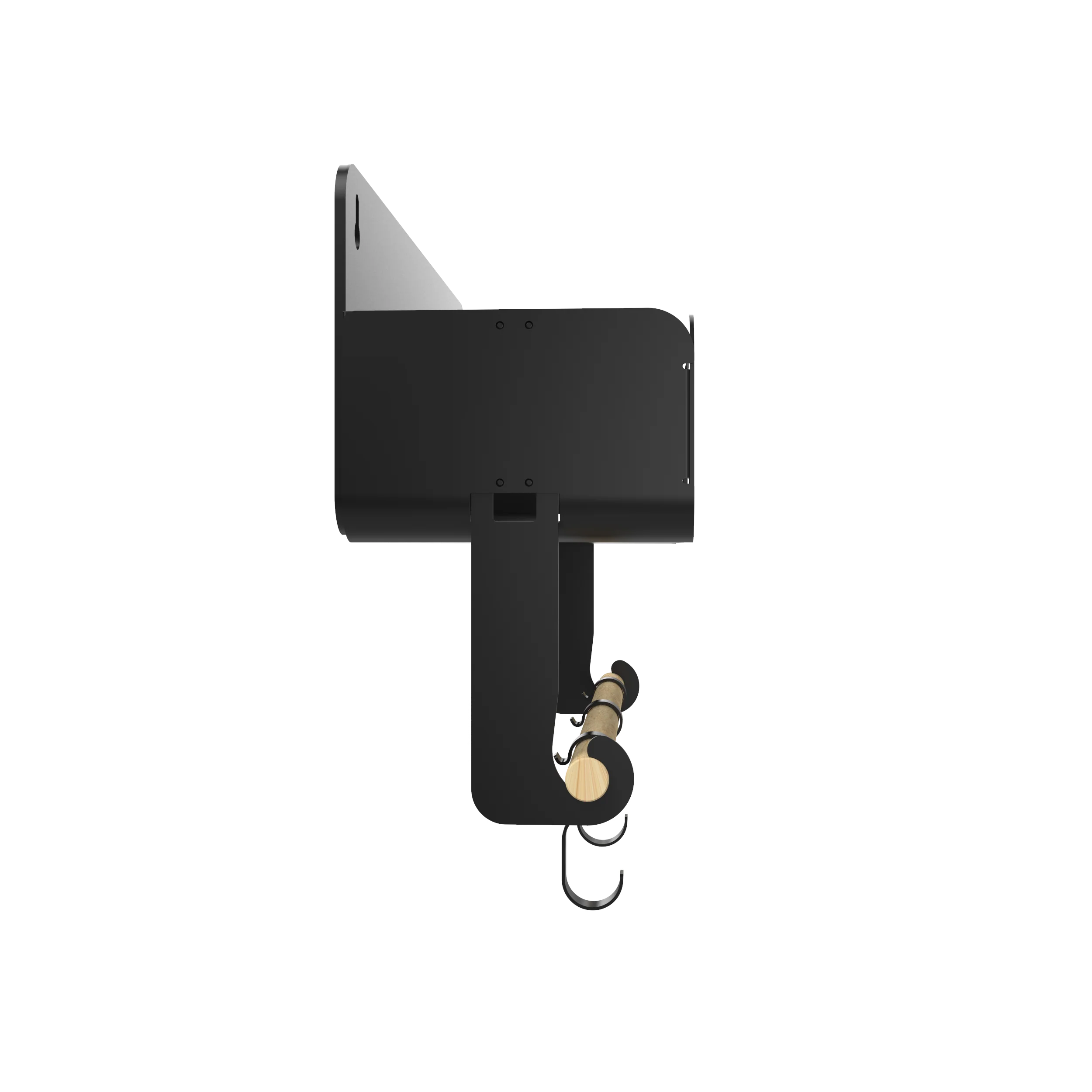 Black Hanging / Magnetic Rack System-Shelf W/Brackets - Image 21