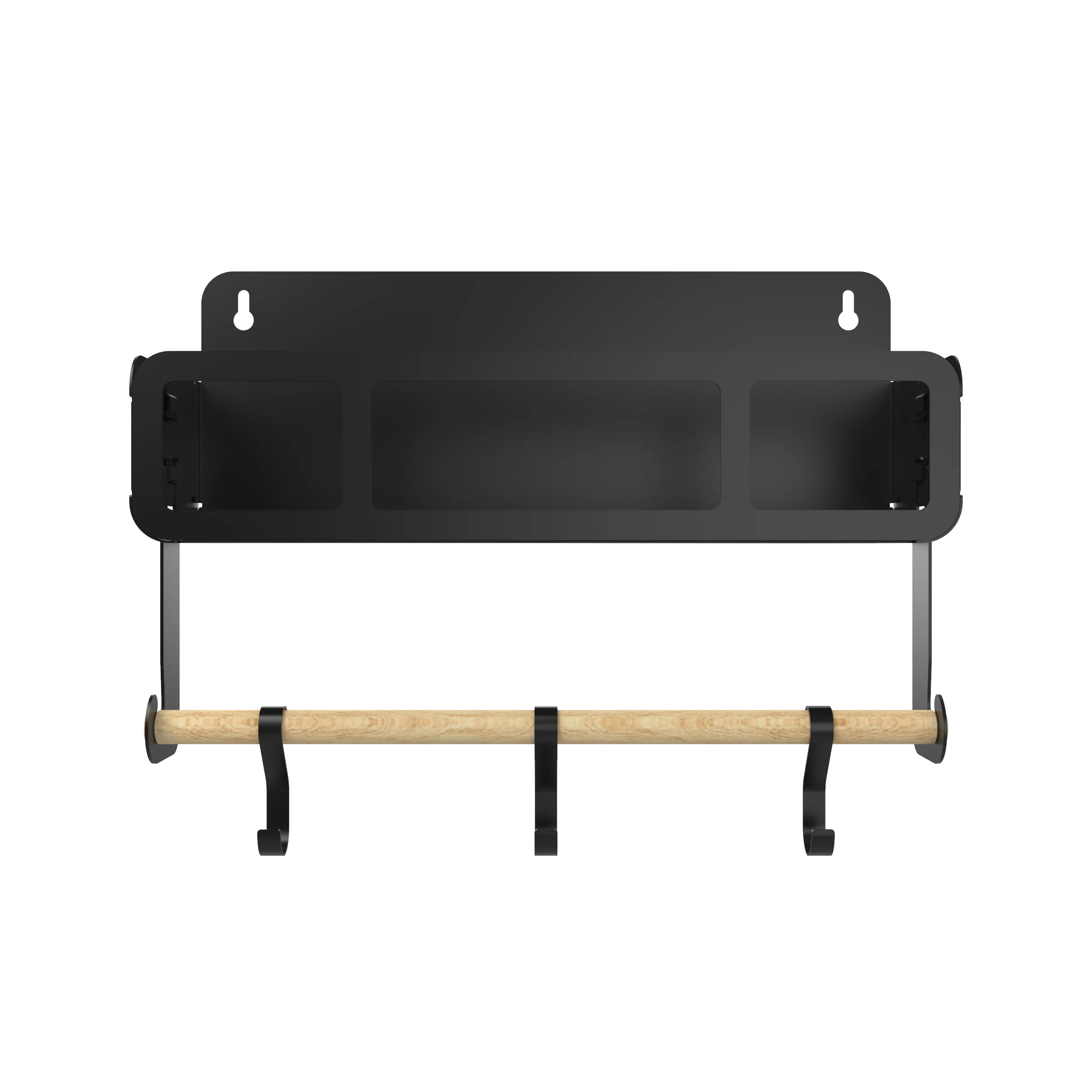 Black Hanging / Magnetic Rack System-Shelf W/Brackets - Image 4