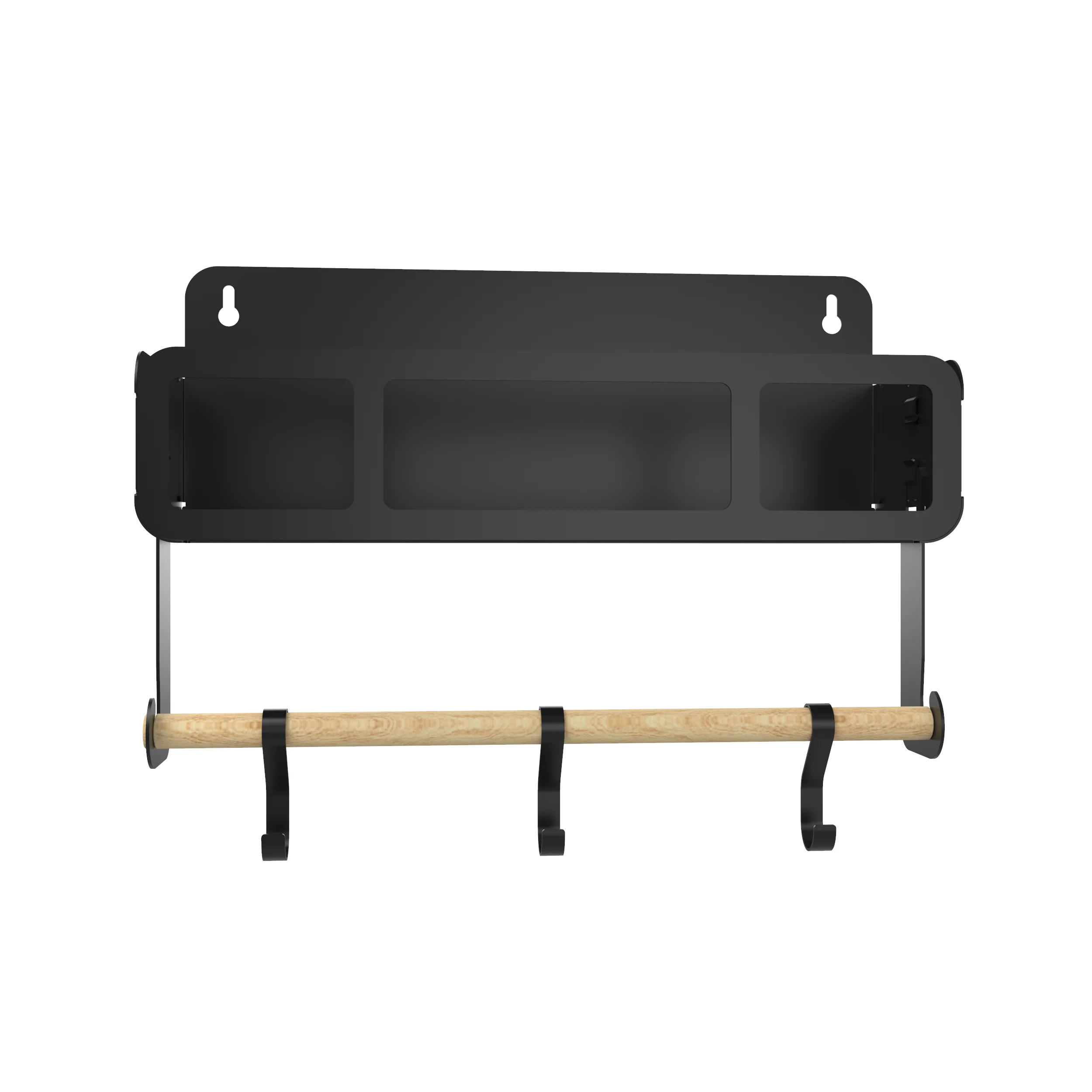 Black Hanging / Magnetic Rack System-Shelf W/Brackets - Image 5