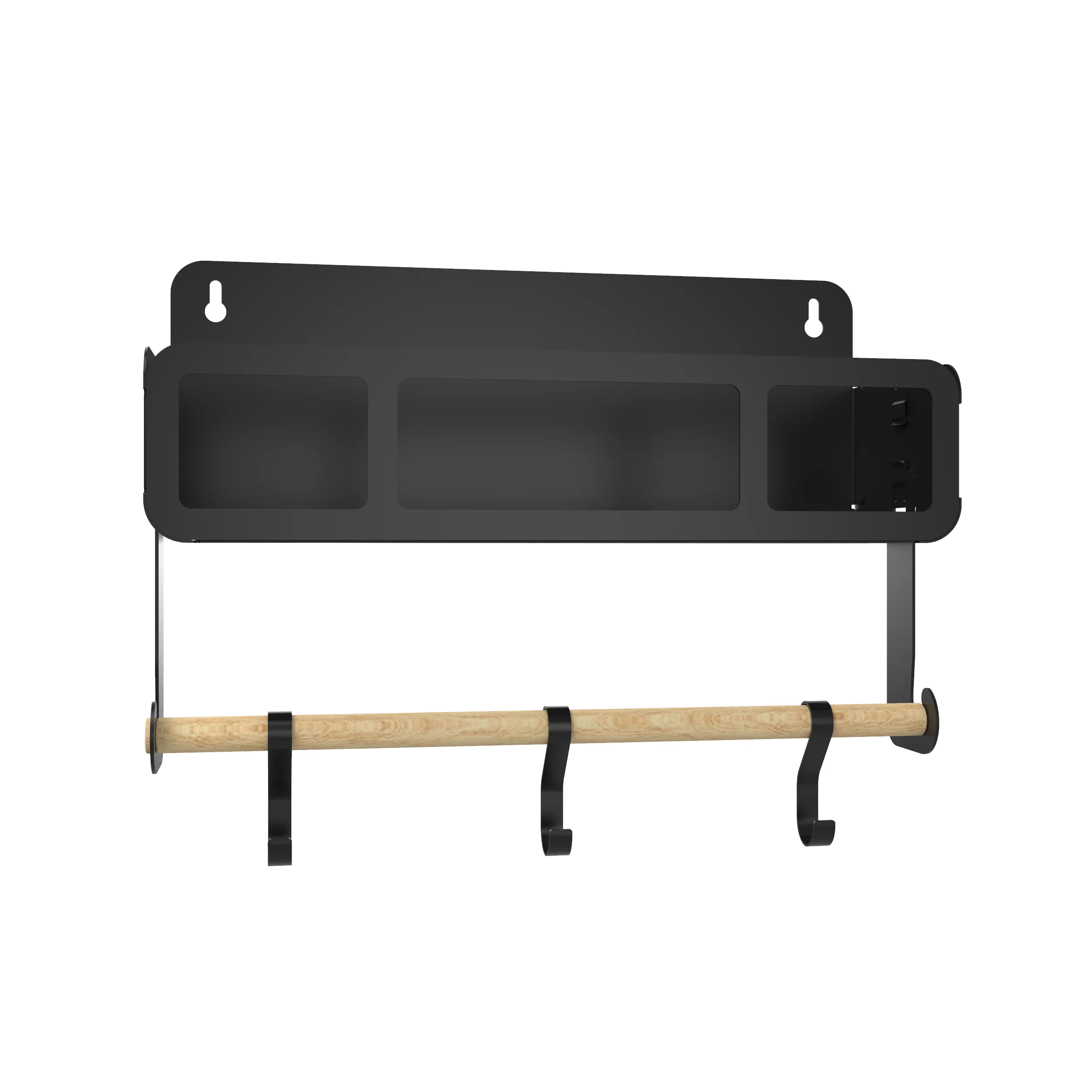 Black Hanging / Magnetic Rack System-Shelf W/Brackets - Image 6