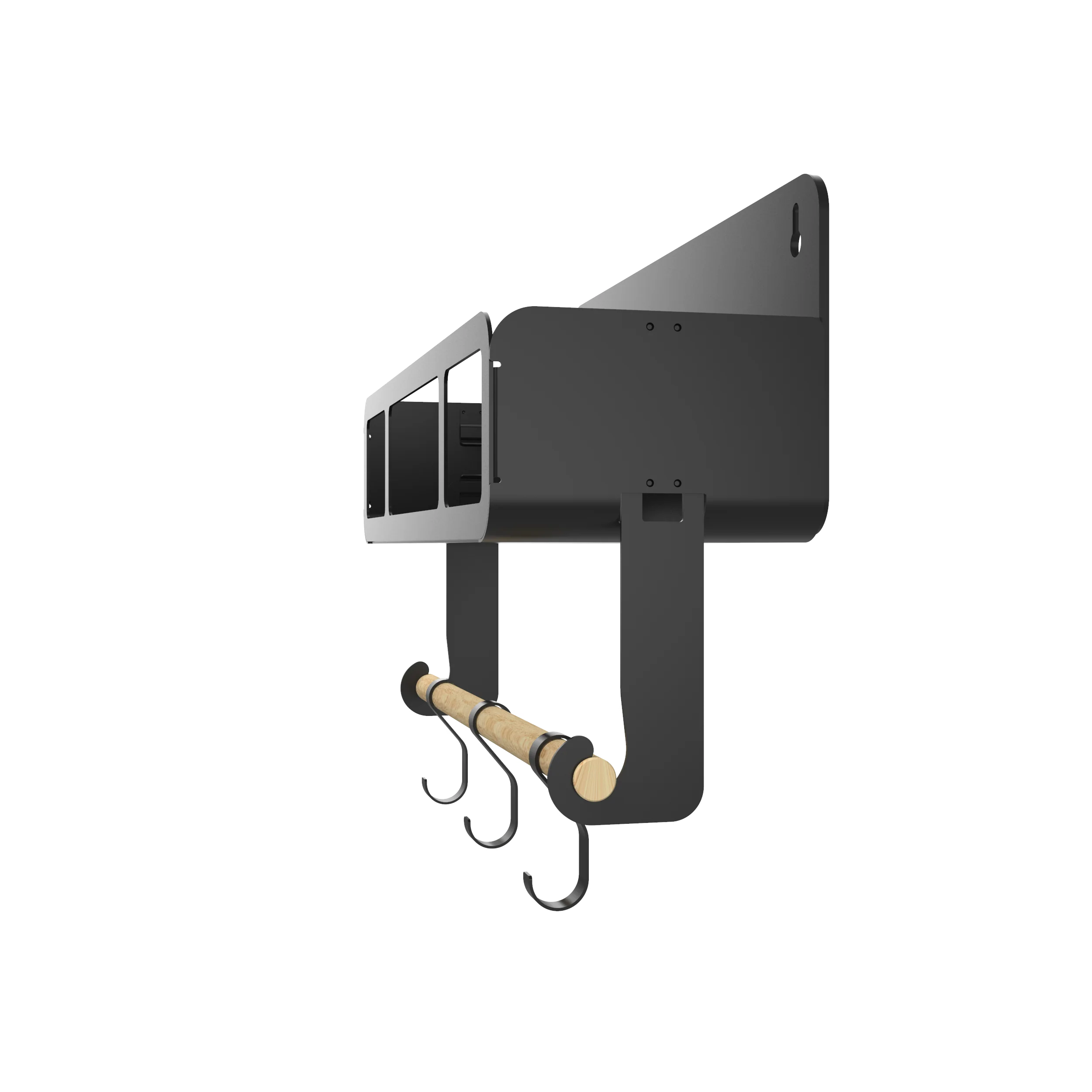 Black Hanging / Magnetic Rack System-Shelf W/Brackets - Image 60