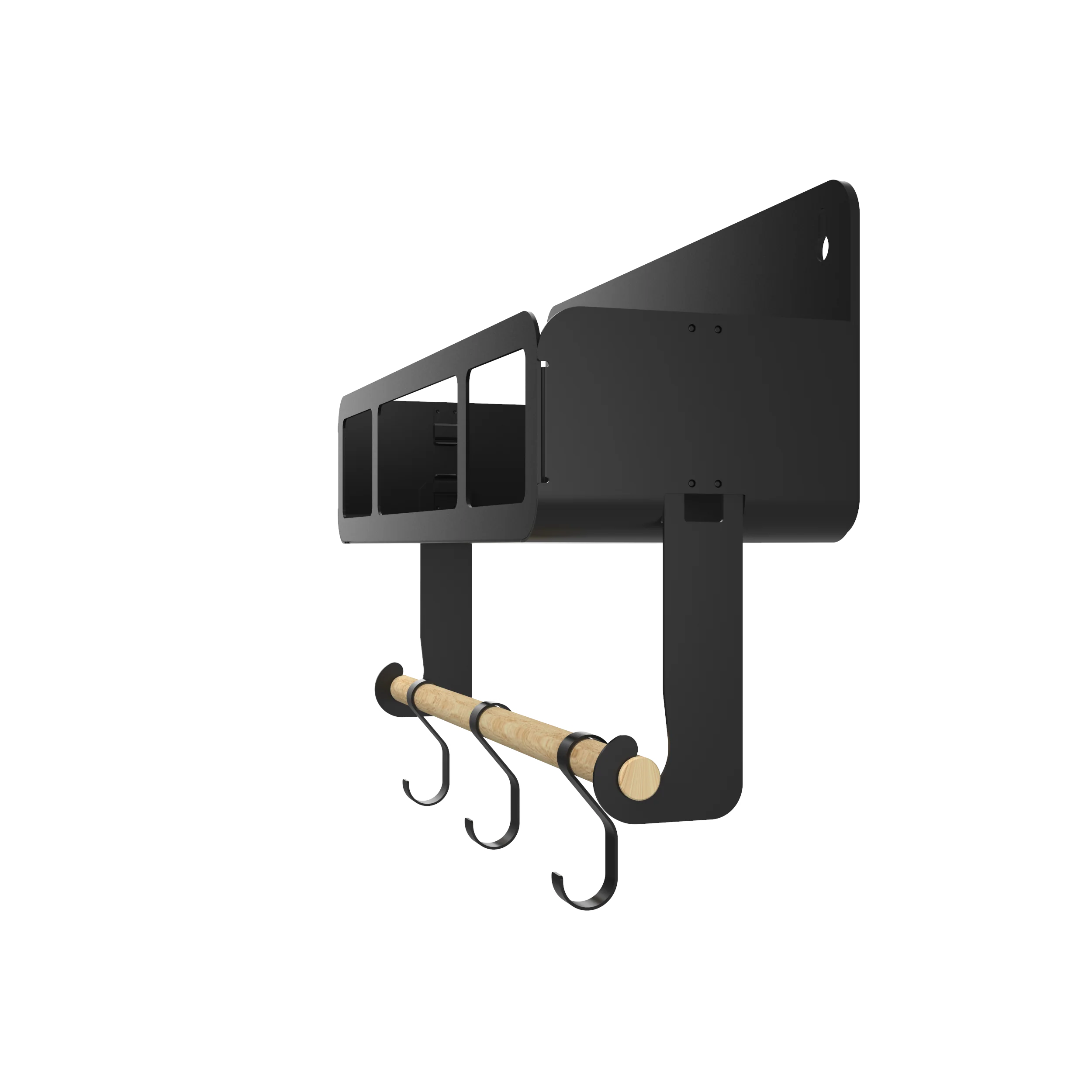 Black Hanging / Magnetic Rack System-Shelf W/Brackets - Image 61