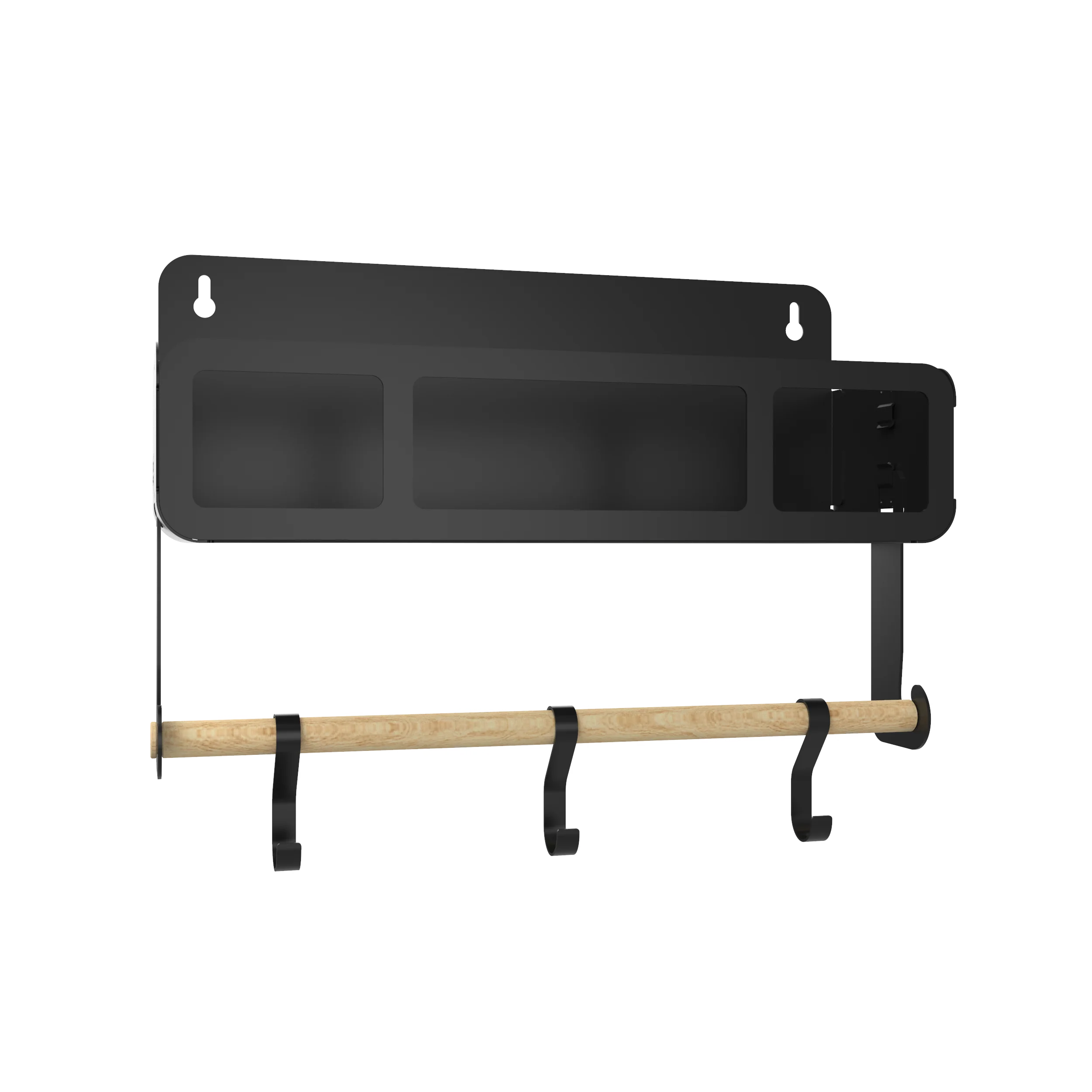 Black Hanging / Magnetic Rack System-Shelf W/Brackets - Image 7
