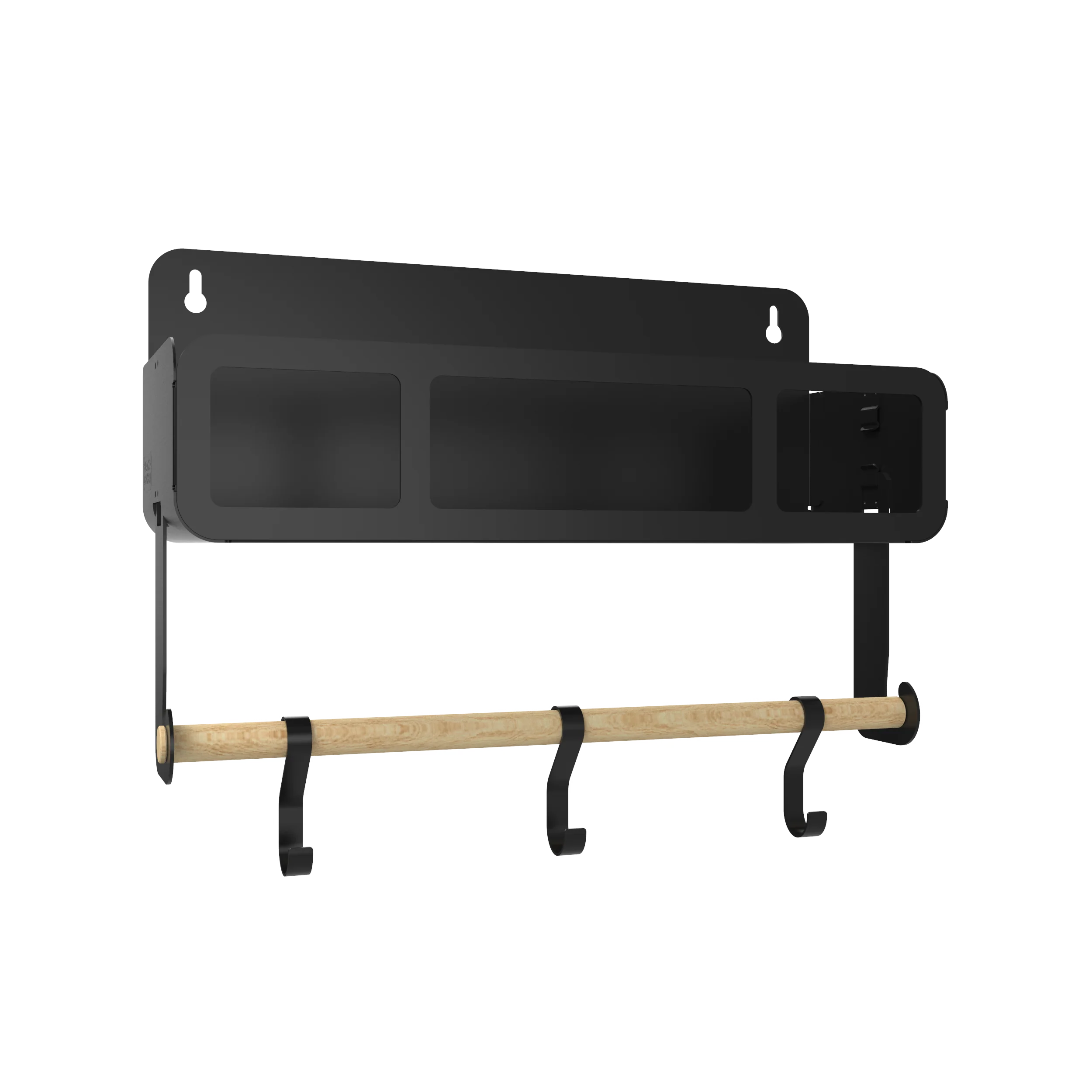 Black Hanging / Magnetic Rack System-Shelf W/Brackets - Image 8