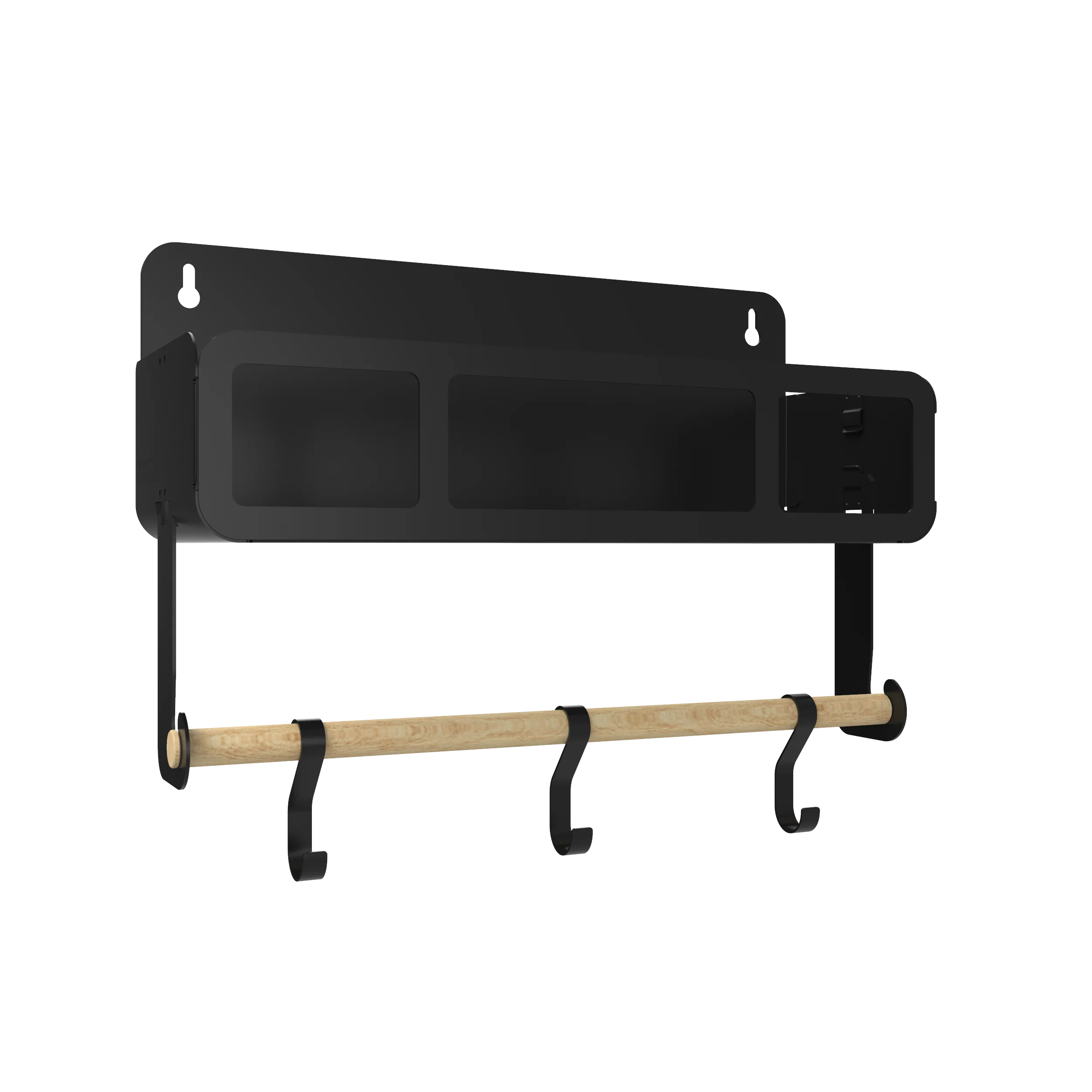 Black Hanging / Magnetic Rack System-Shelf W/Brackets - Image 9