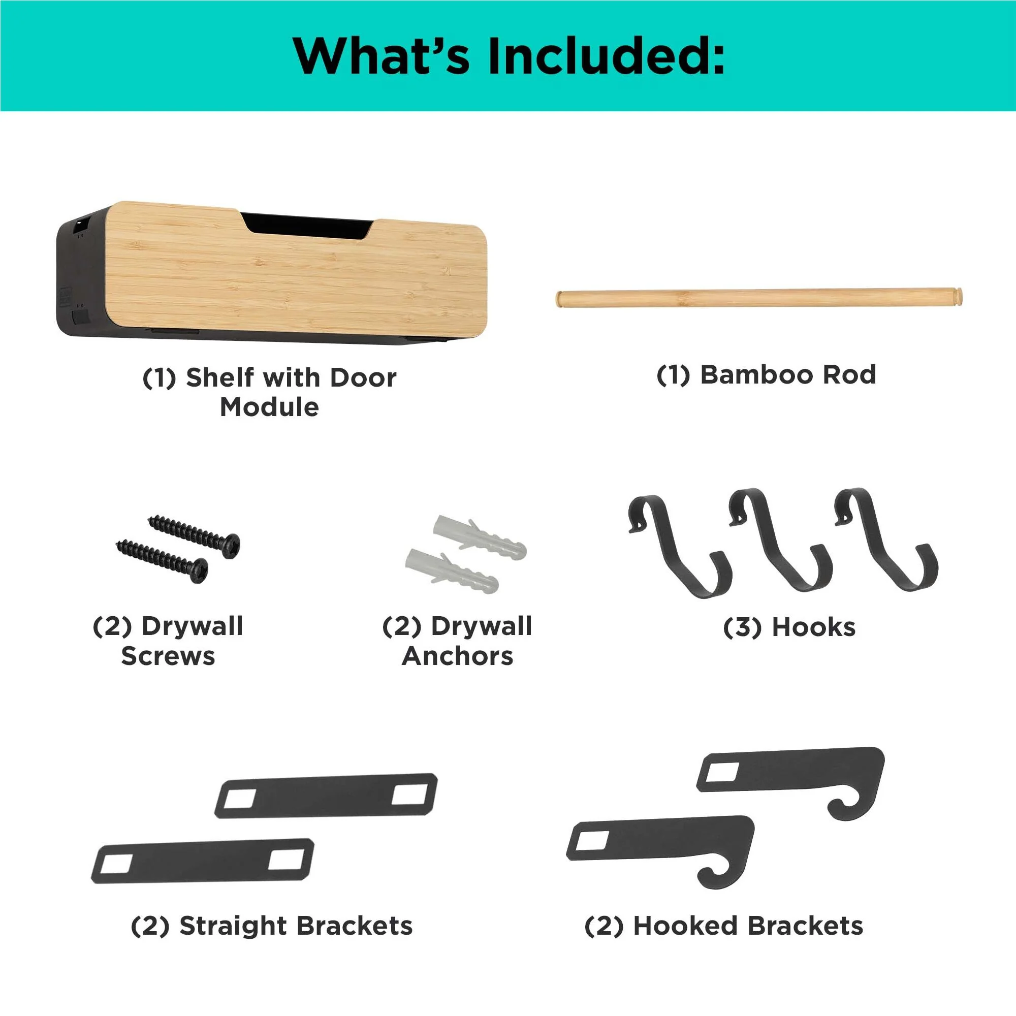 Hanging / Magnetic Rack System - Shelf With Door W/Brackets (T) - Image 3