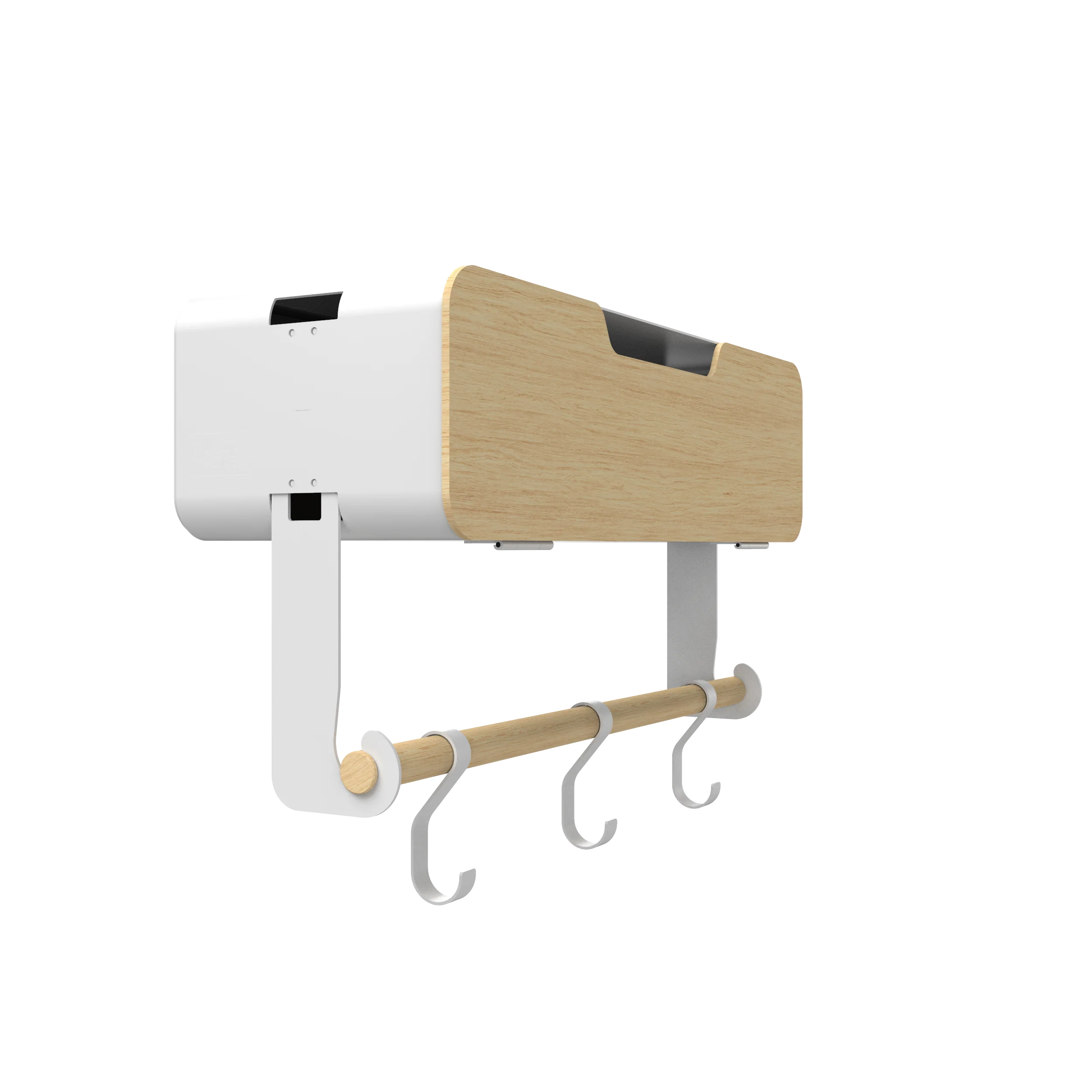 White Hanging / Magnetic Rack System-Shelf W/ Door - Image 16
