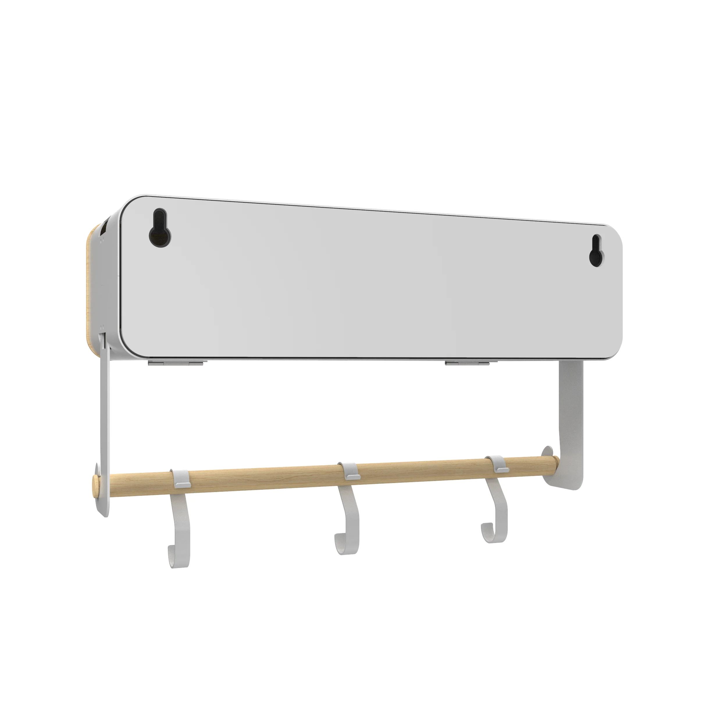 White Hanging / Magnetic Rack System-Shelf W/ Door - Image 44