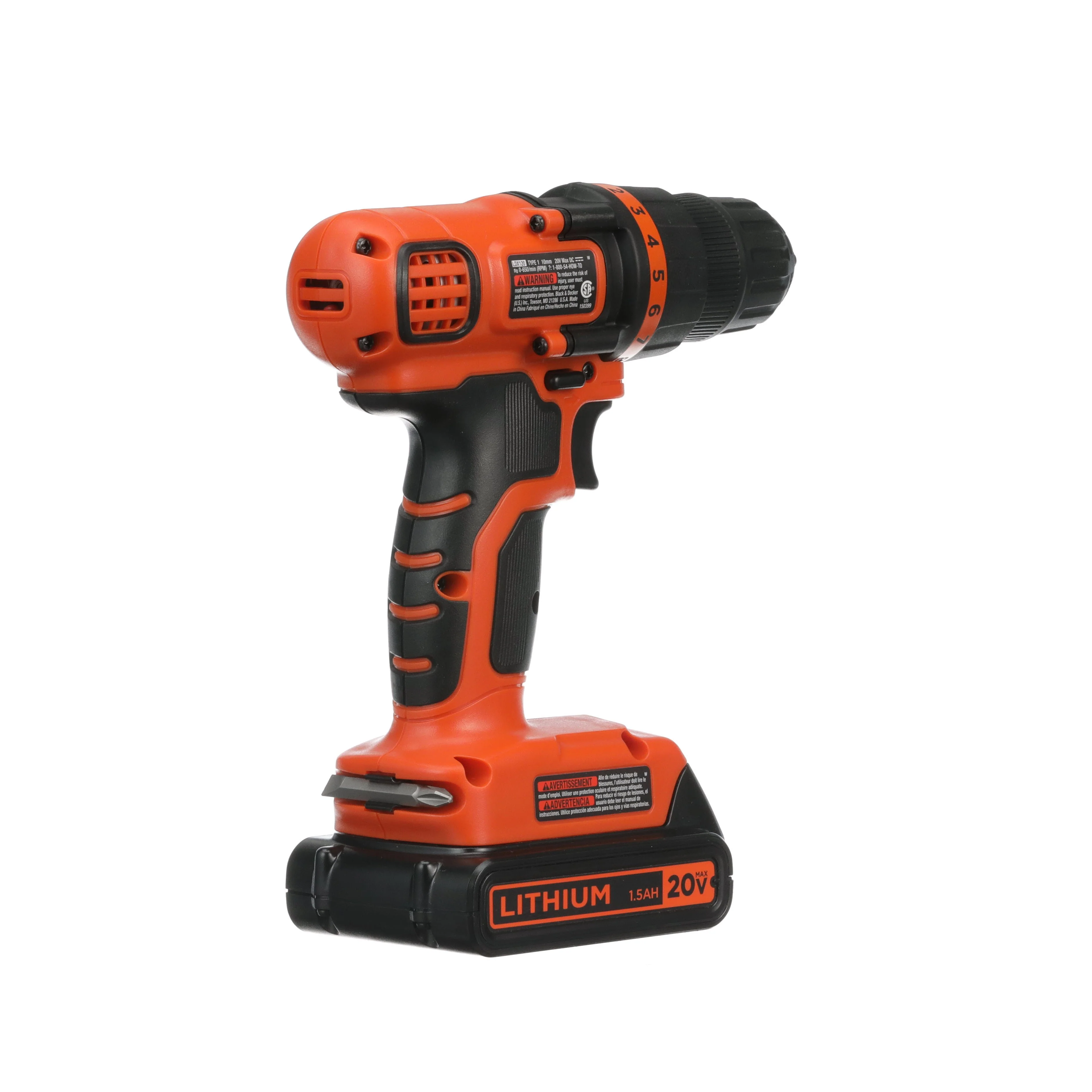 20V MAX* POWERCONNECT™ Cordless Drill/Driver. Battery & Charger Included - Image 12