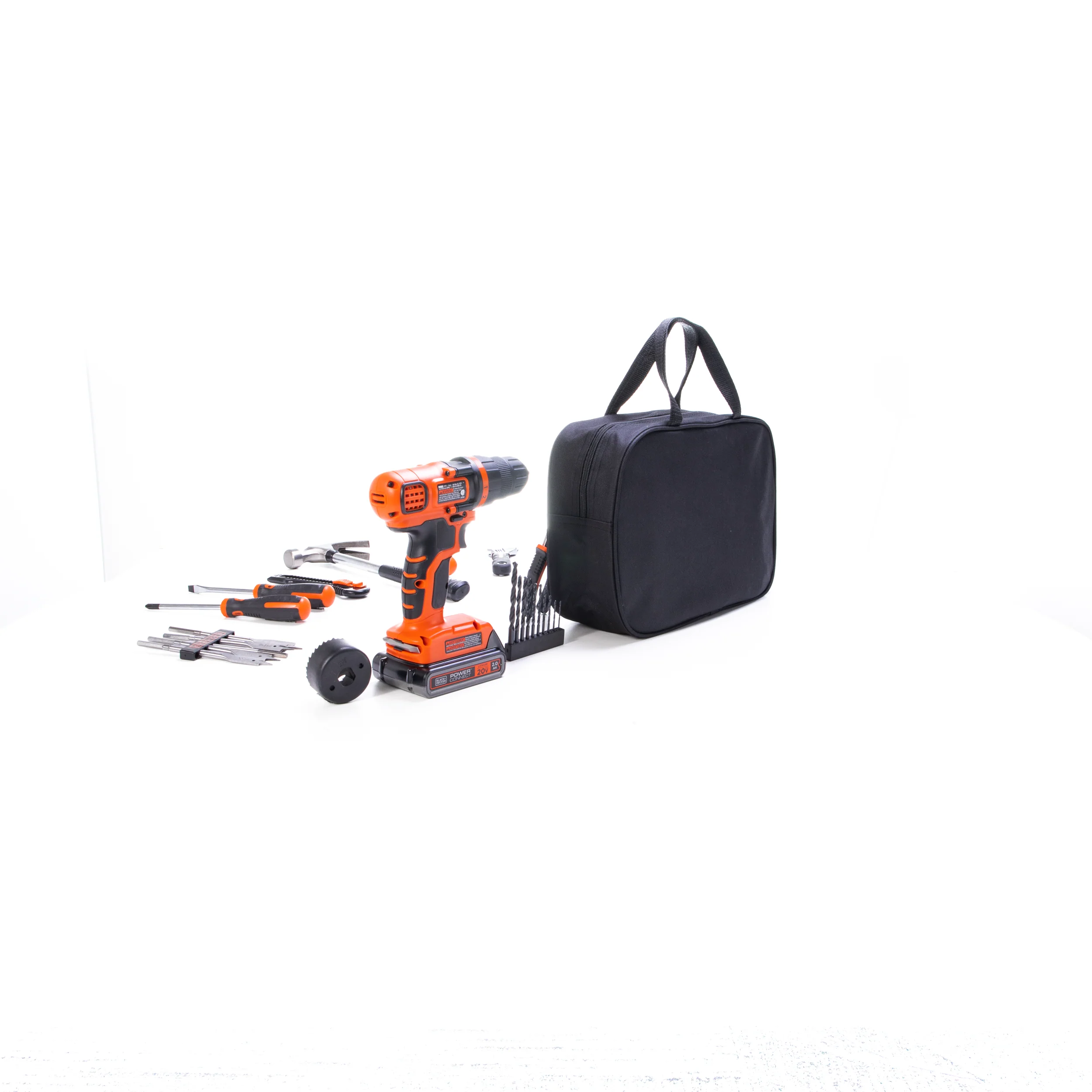 20V MAX* POWERCONNECT™ Cordless Drill/Driver With 68-Piece Project Kit and Tool Bag, Battery and Charger Included - Image 17