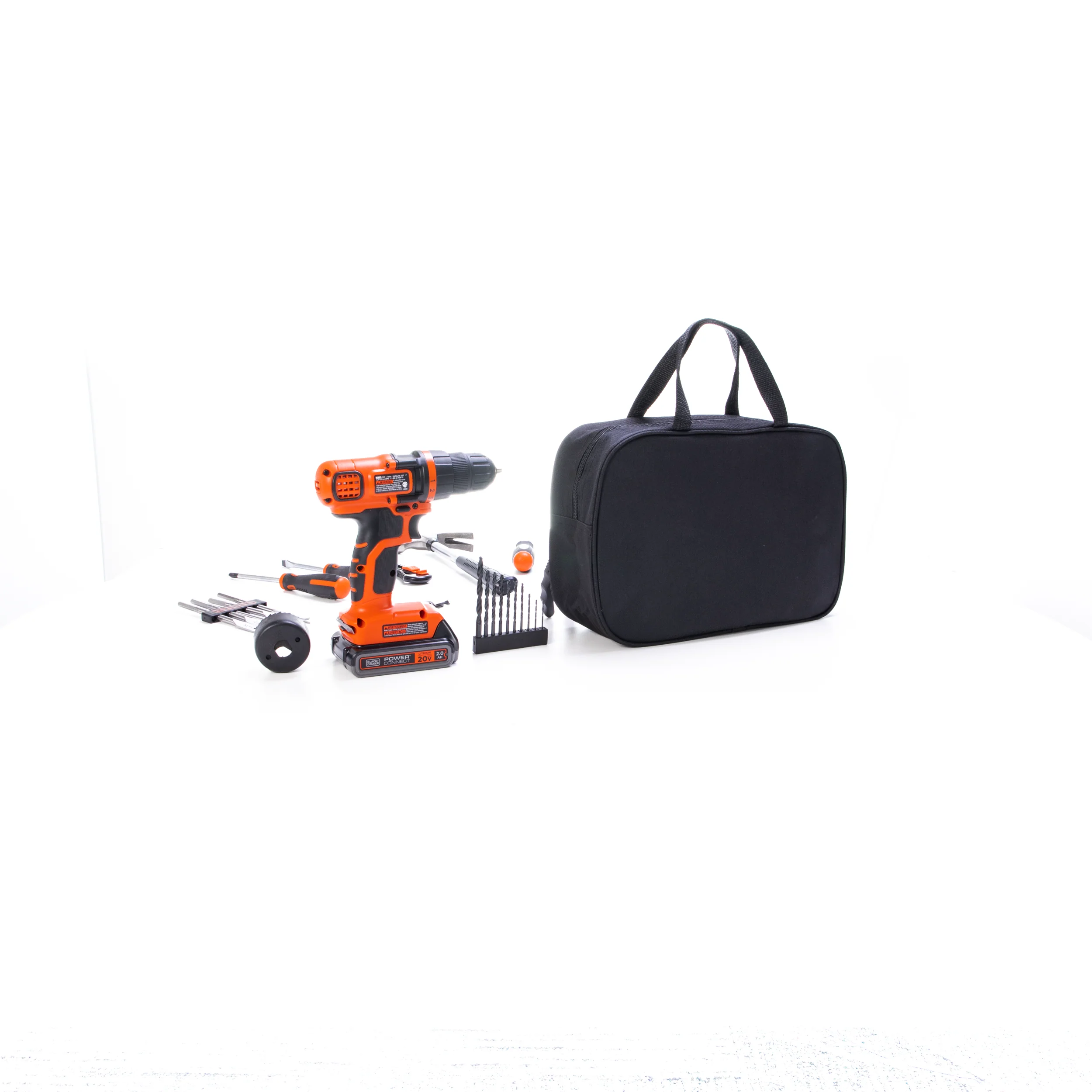 20V MAX* POWERCONNECT™ Cordless Drill/Driver With 68-Piece Project Kit and Tool Bag, Battery and Charger Included - Image 19