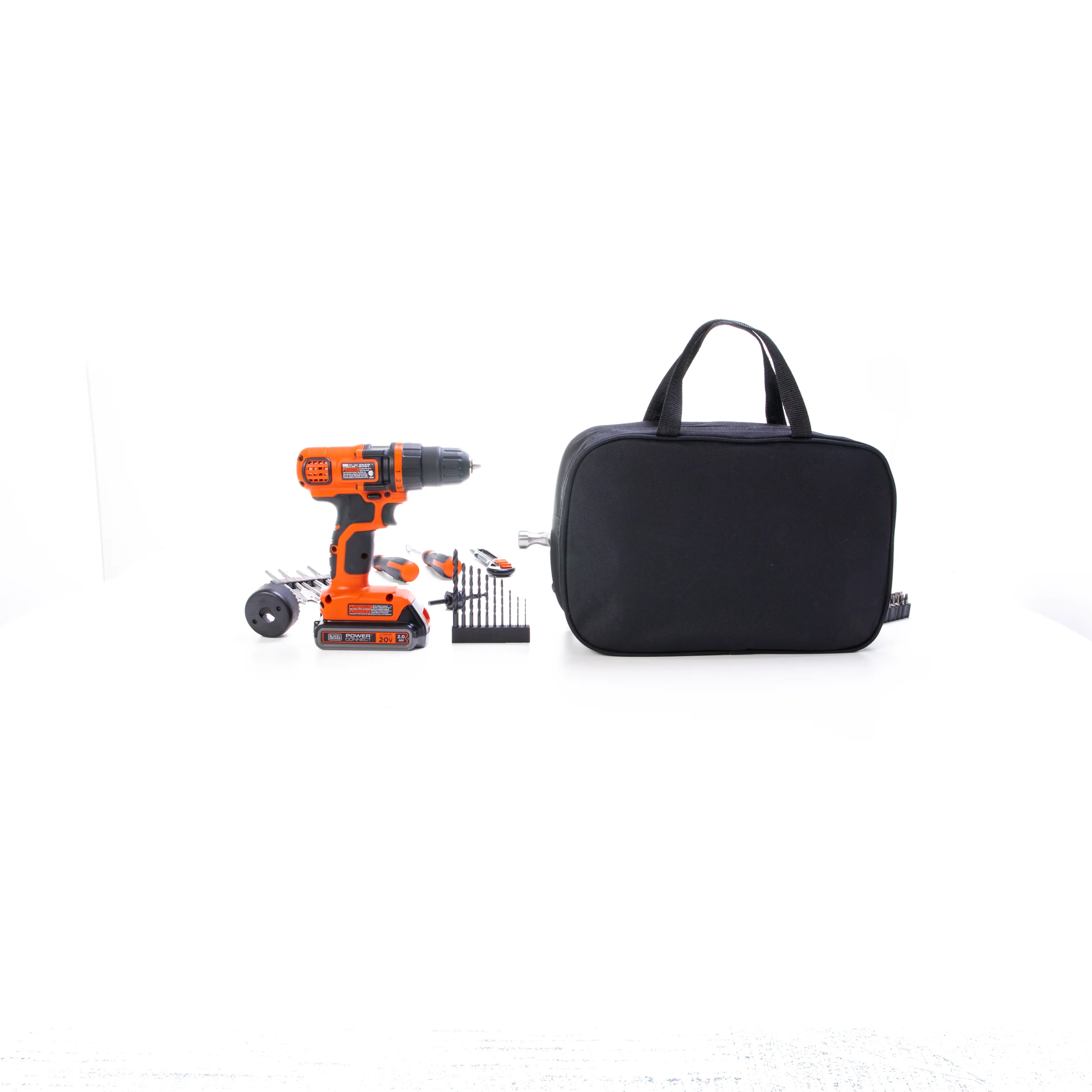 20V MAX* POWERCONNECT™ Cordless Drill/Driver With 68-Piece Project Kit and Tool Bag, Battery and Charger Included - Image 21