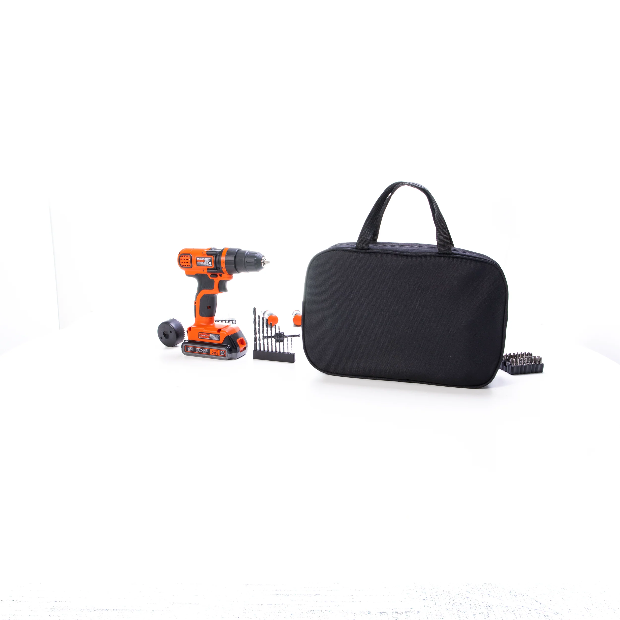 20V MAX* POWERCONNECT™ Cordless Drill/Driver With 68-Piece Project Kit and Tool Bag, Battery and Charger Included - Image 22