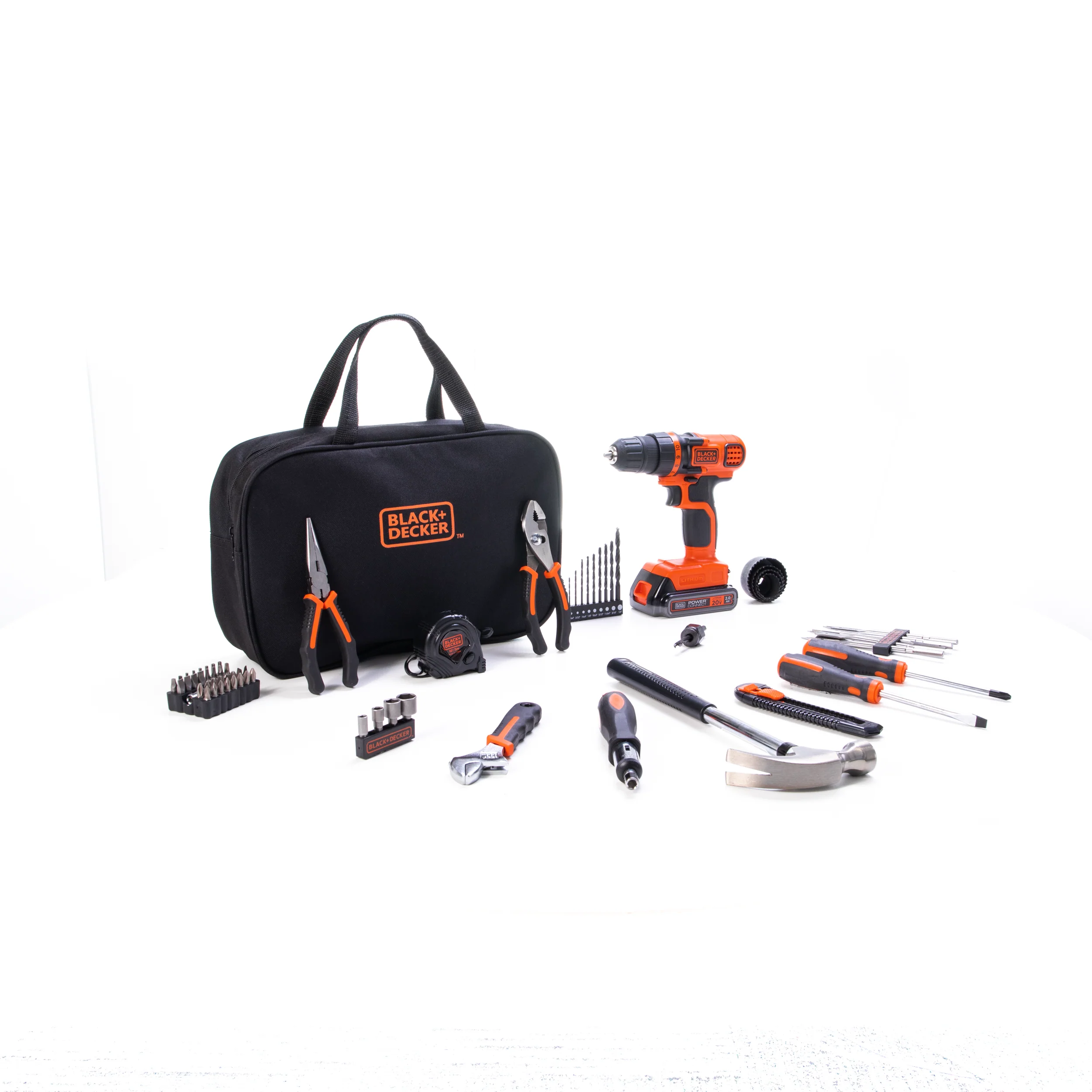 20V MAX* POWERCONNECT™ Cordless Drill/Driver With 68-Piece Project Kit and Tool Bag, Battery and Charger Included - Image 36