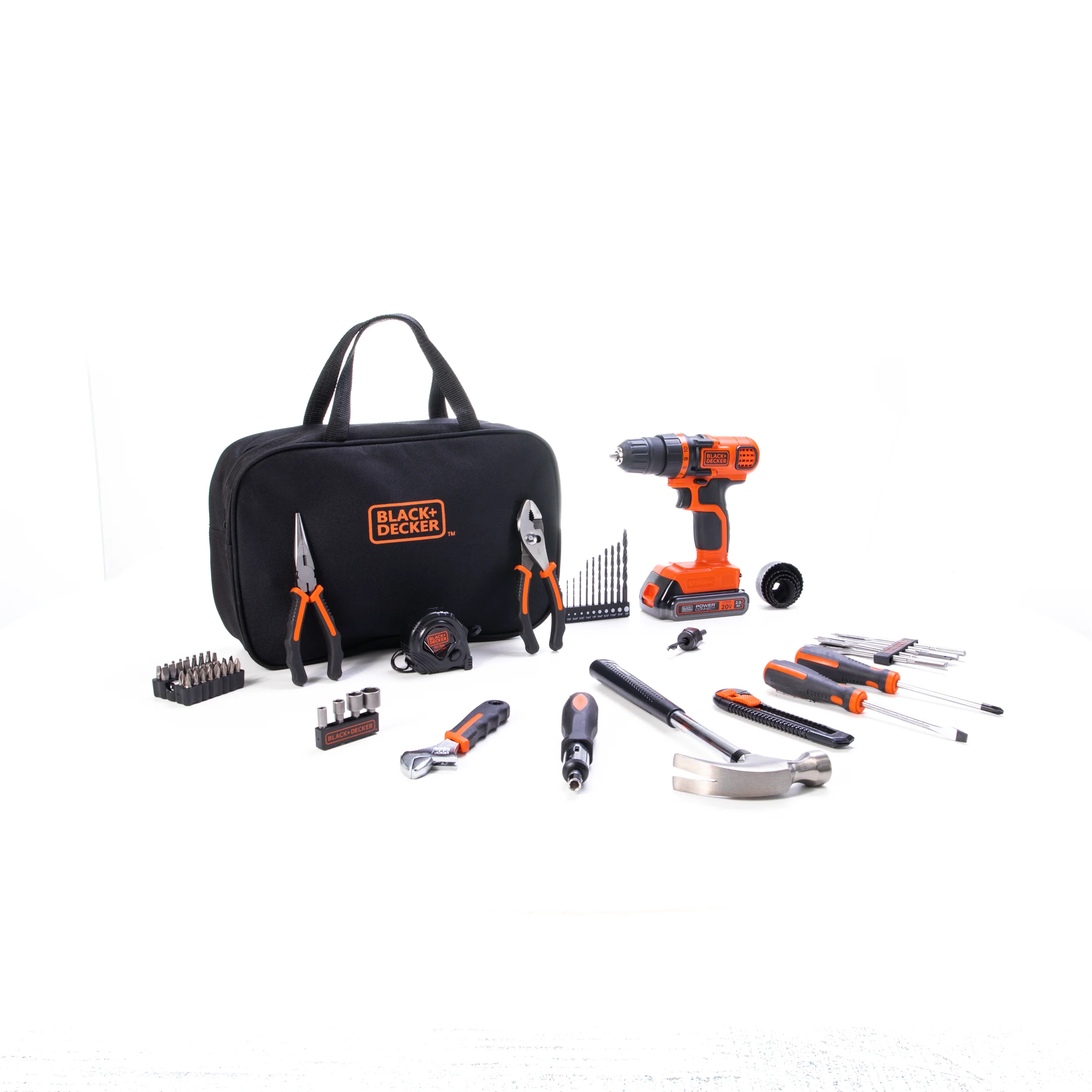 20V MAX* POWERCONNECT™ Cordless Drill/Driver With 68-Piece Project Kit and Tool Bag, Battery and Charger Included - Image 37