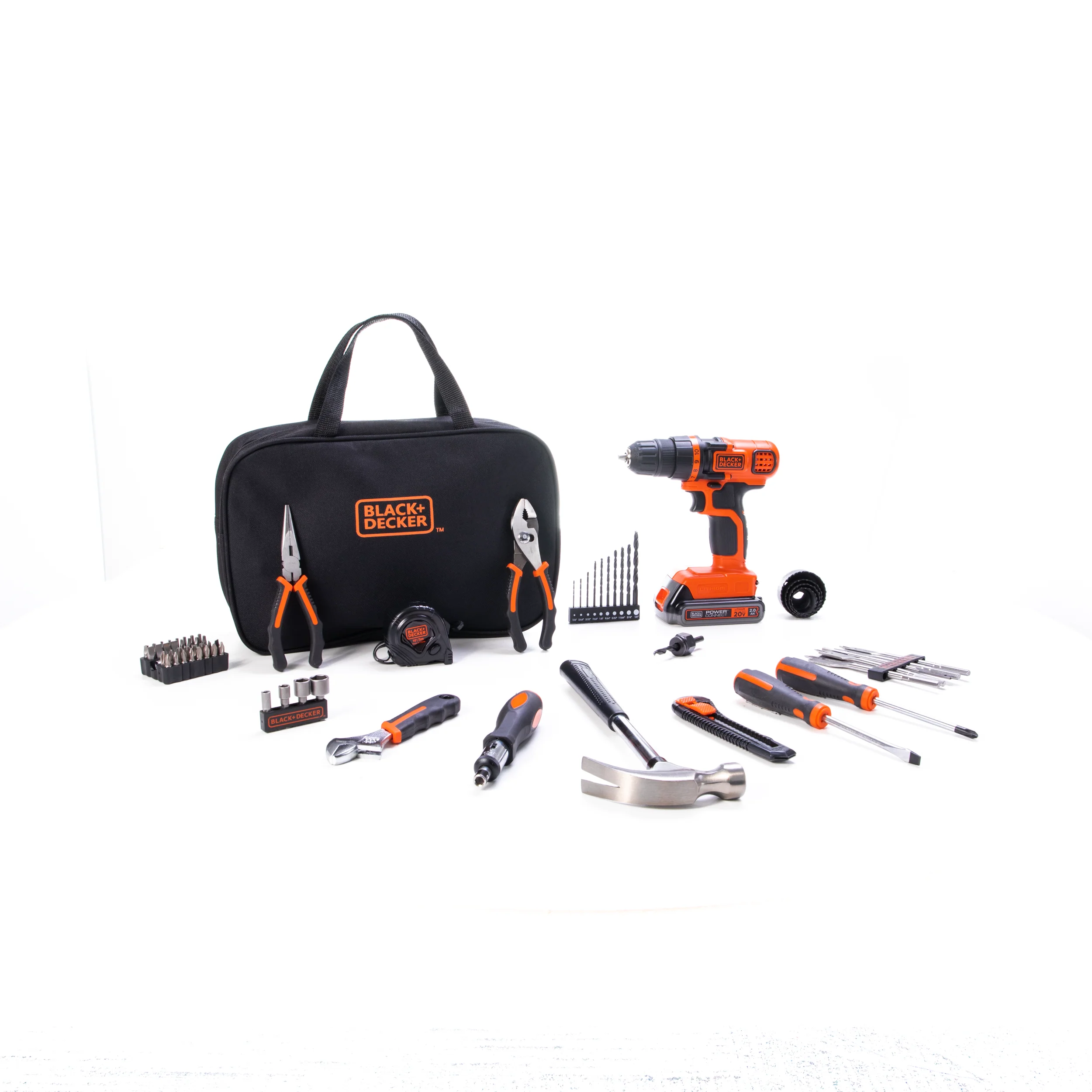 20V MAX* POWERCONNECT™ Cordless Drill/Driver With 68-Piece Project Kit and Tool Bag, Battery and Charger Included - Image 38