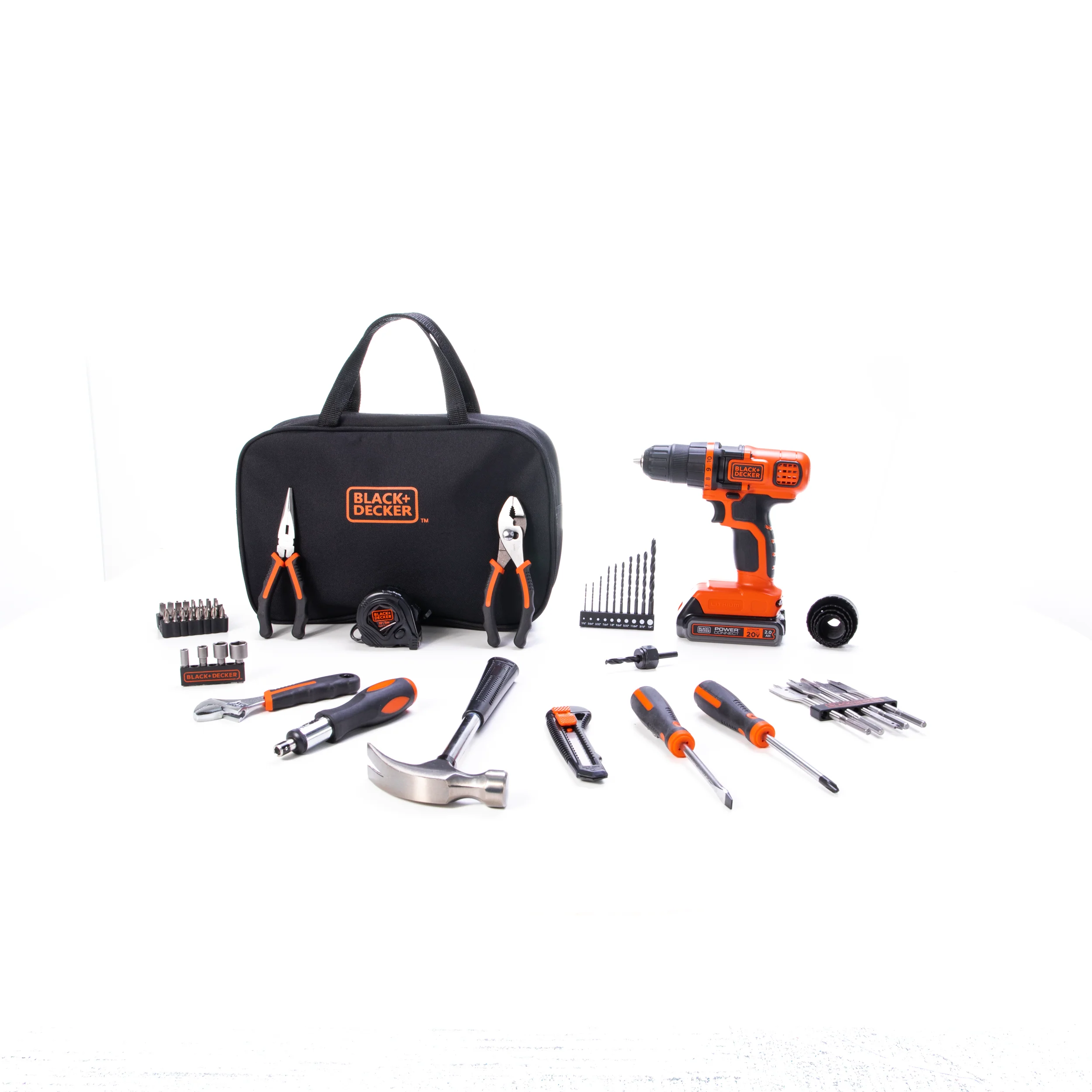 20V MAX* POWERCONNECT™ Cordless Drill/Driver With 68-Piece Project Kit and Tool Bag, Battery and Charger Included - Image 4