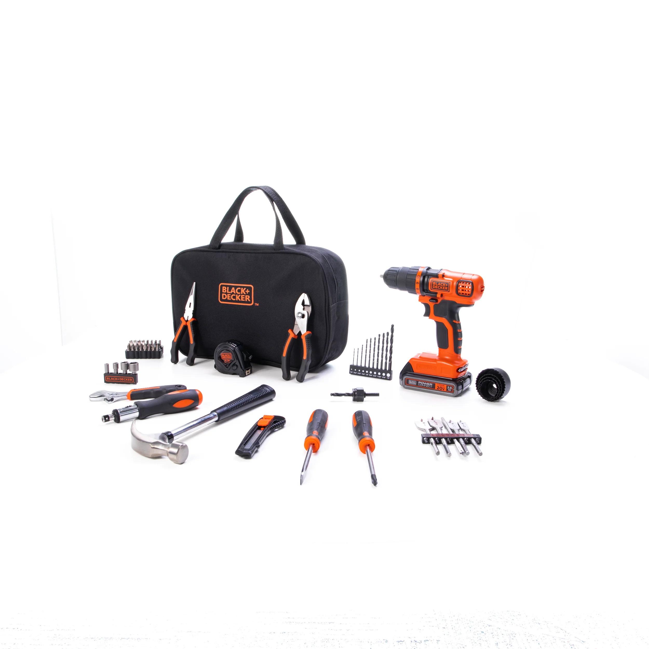 20V MAX* POWERCONNECT™ Cordless Drill/Driver With 68-Piece Project Kit and Tool Bag, Battery and Charger Included - Image 5