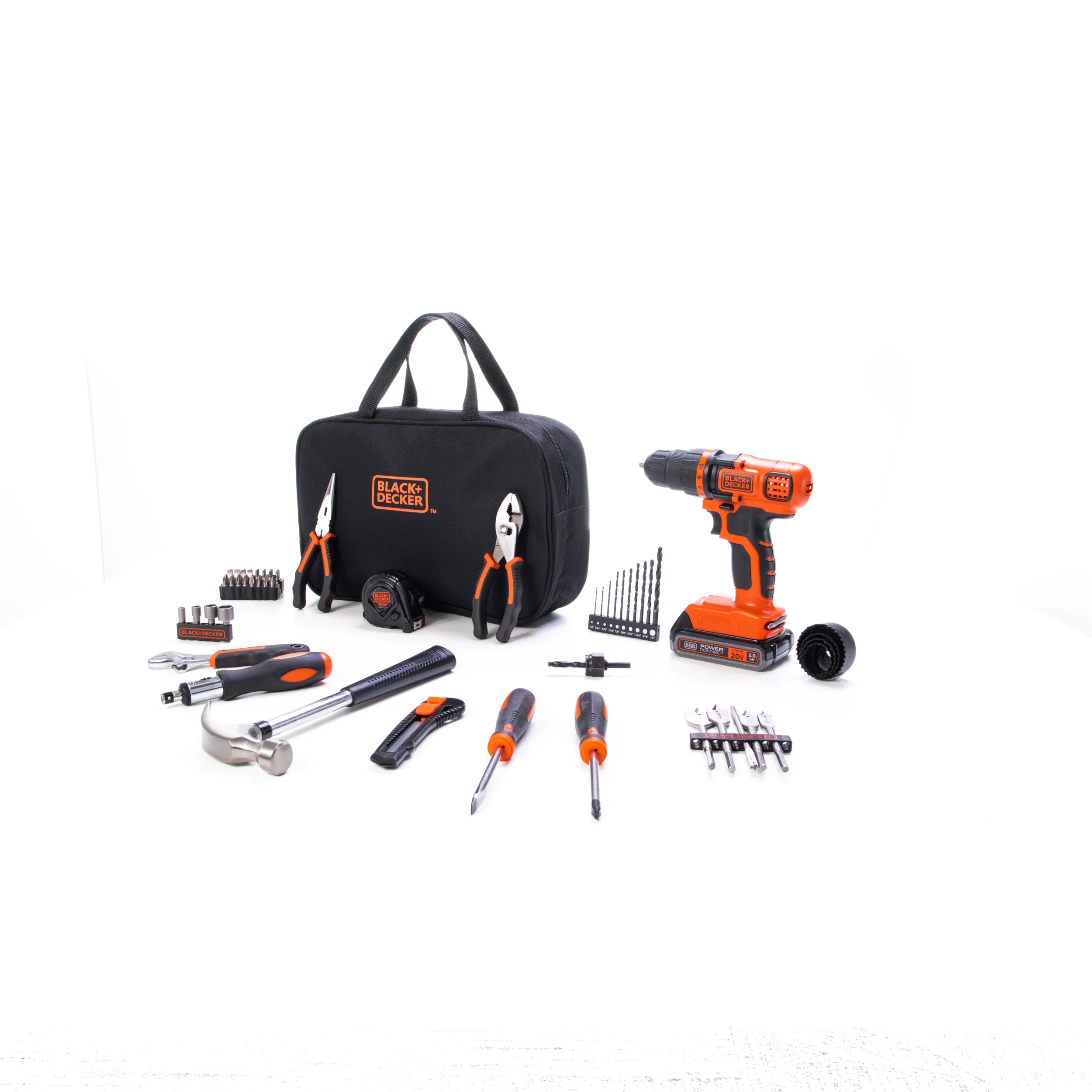 20V MAX* POWERCONNECT™ Cordless Drill/Driver With 68-Piece Project Kit and Tool Bag, Battery and Charger Included - Image 6