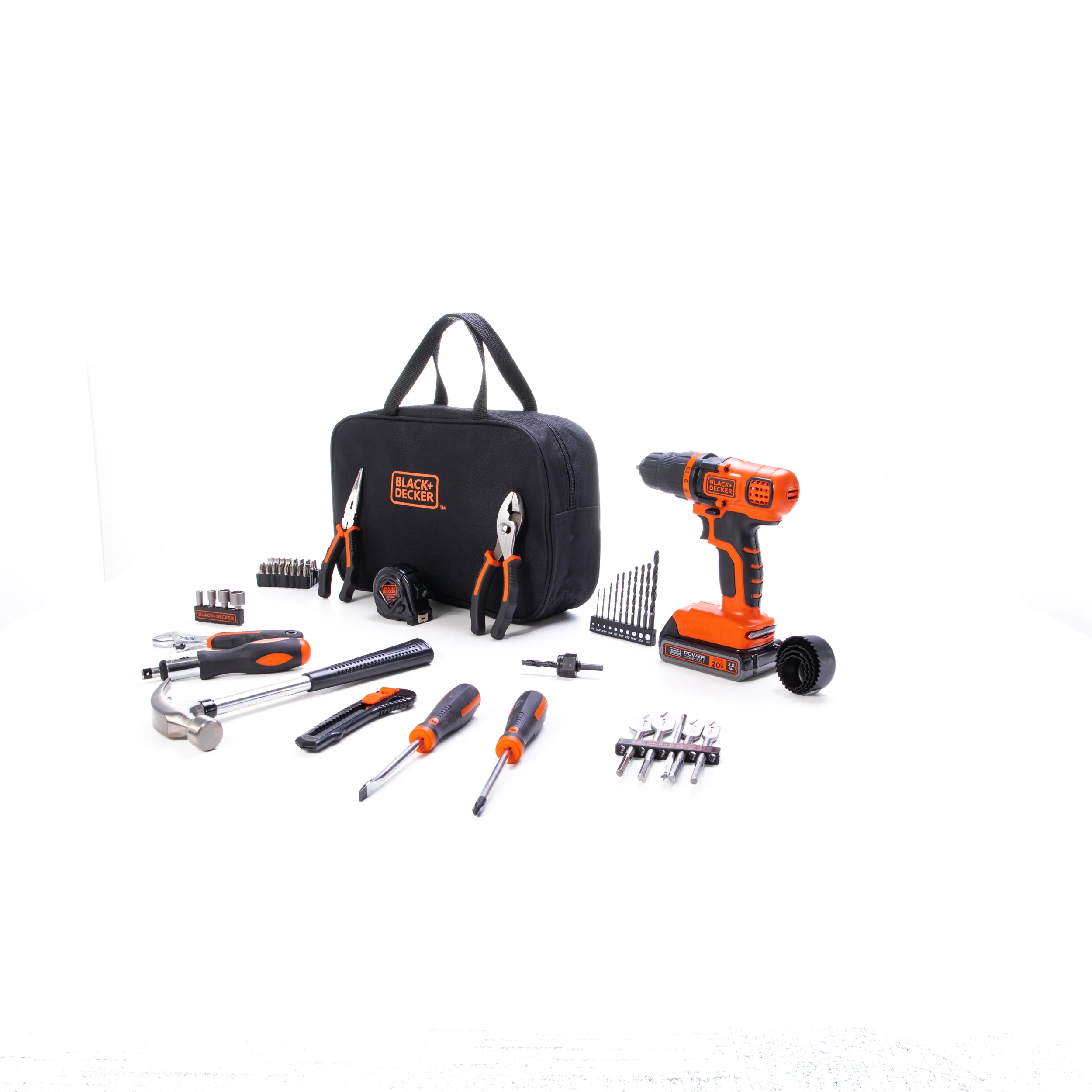 20V MAX* POWERCONNECT™ Cordless Drill/Driver With 68-Piece Project Kit and Tool Bag, Battery and Charger Included - Image 7